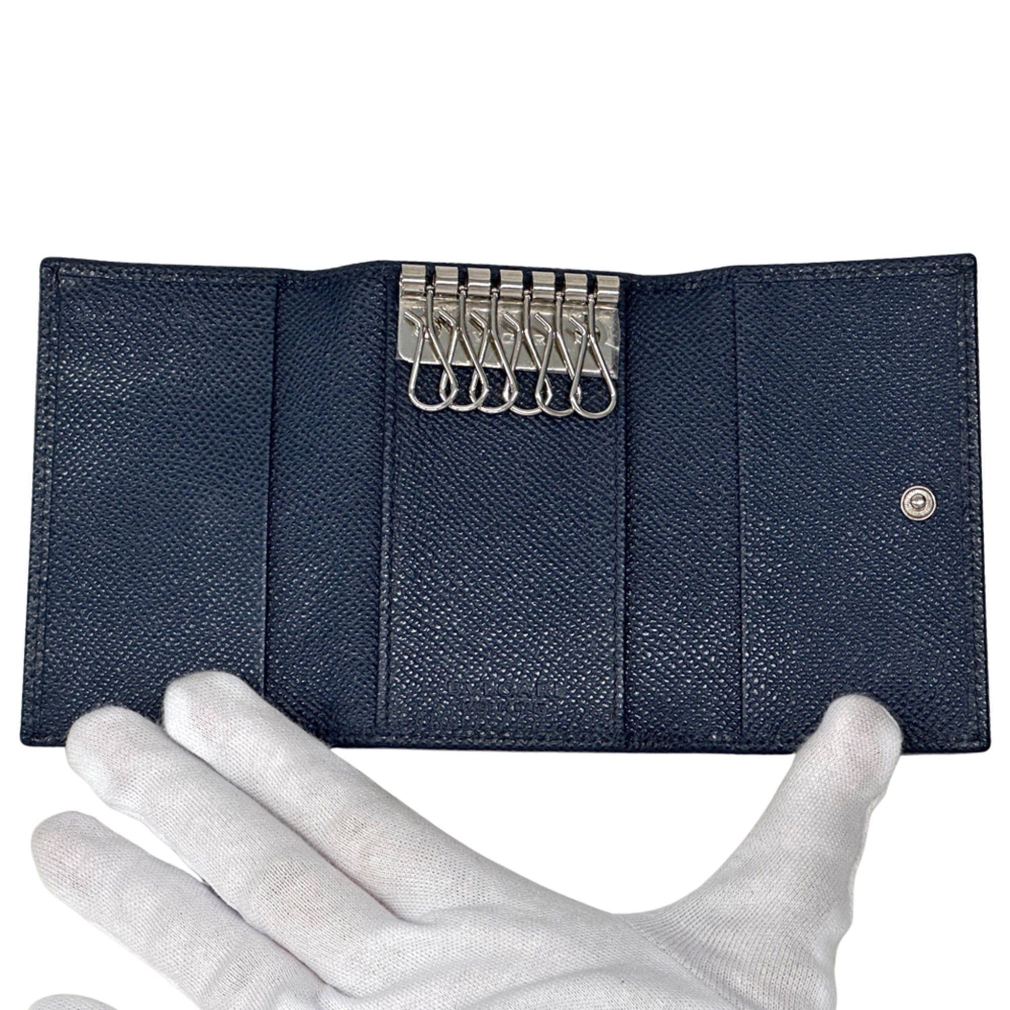 Bvlgari BVLGARI Key Case for Women and Men - Brand Name Leather Navy 6-Key Compact Size ONE SIZE - 4 Thumbnail