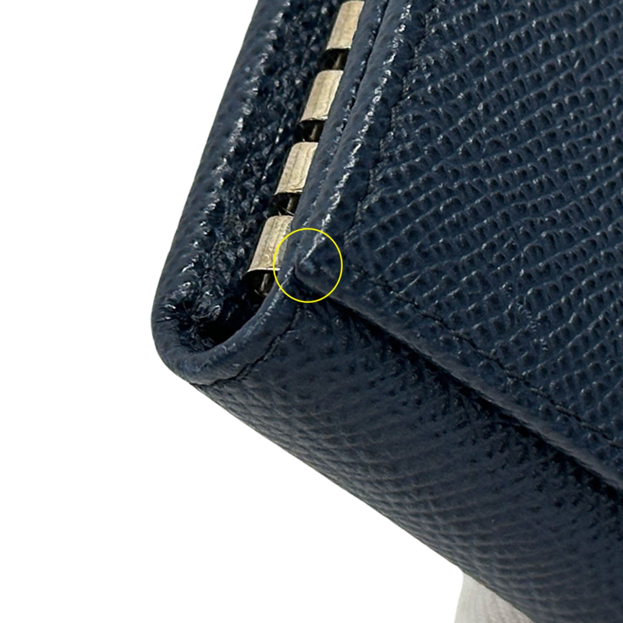 Bvlgari BVLGARI Key Case for Women and Men - Brand Name Leather Navy 6-Key Compact Size ONE SIZE - 9 Thumbnail