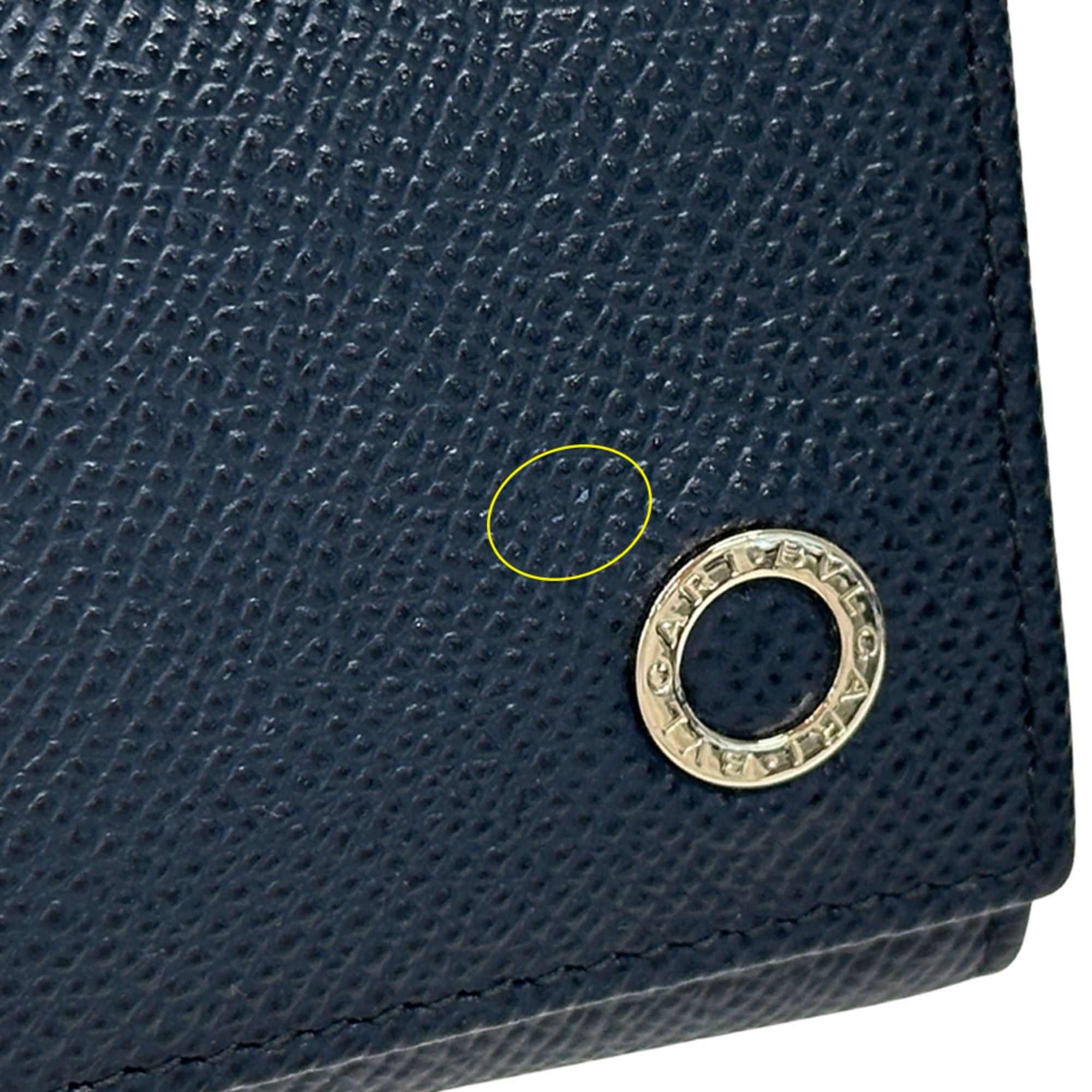 Bvlgari BVLGARI Key Case for Women and Men - Brand Name Leather Navy 6-Key Compact Size ONE SIZE - 8 Thumbnail