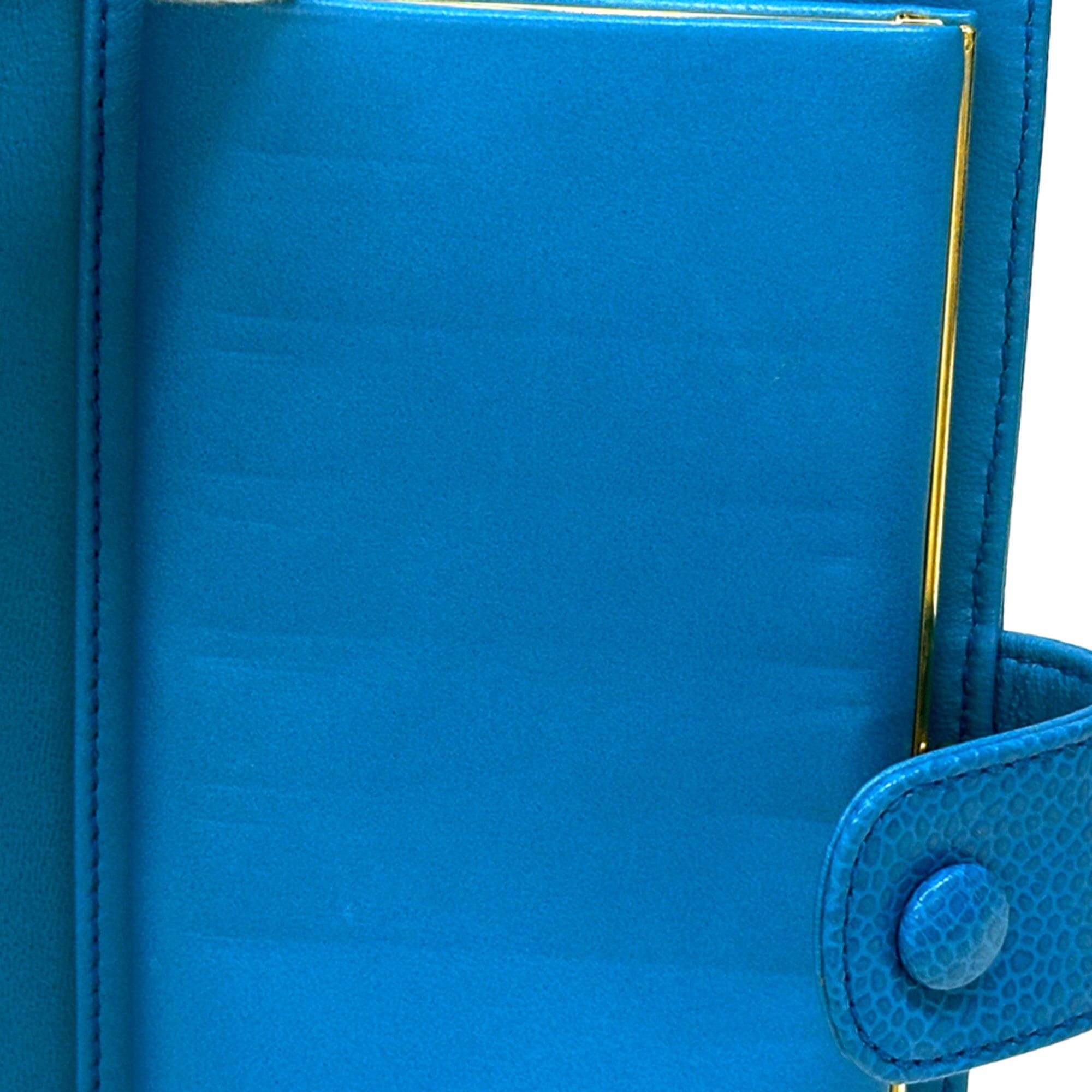 Chanel Chanel Wallet Coco Mark Women's Brand Long Caviar Leather Blue Gold Hardware Size ONE SIZE - 11 Thumbnail
