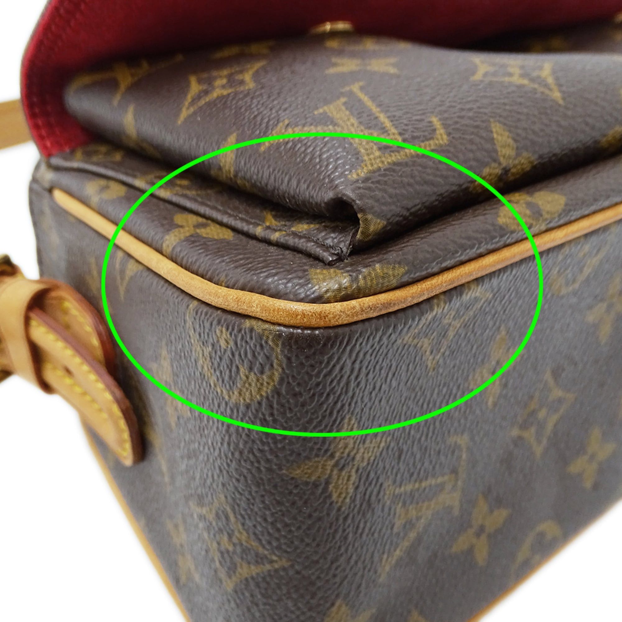 Louis Vuitton Louis Vuitton handbag, Monogram, women's brand shoulder bag, Viva Cite MM M51164, brown, one-shoulder, bag. Size ONE SIZE - 7 Thumbnail