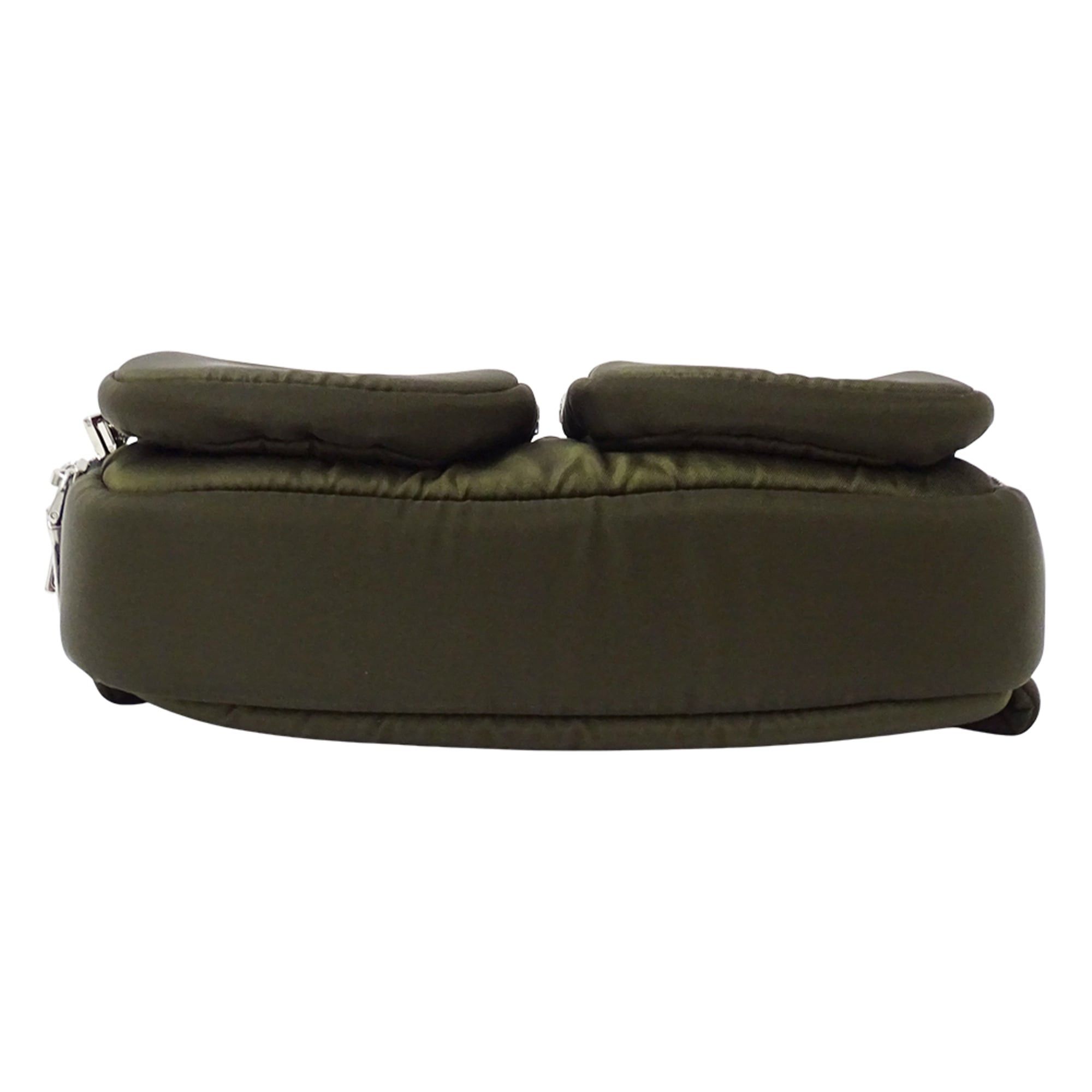 Prada Prada handbag for women and men, brand name, body bag, waist nylon, khaki, 1BL026 Size ONE SIZE - 3 Thumbnail