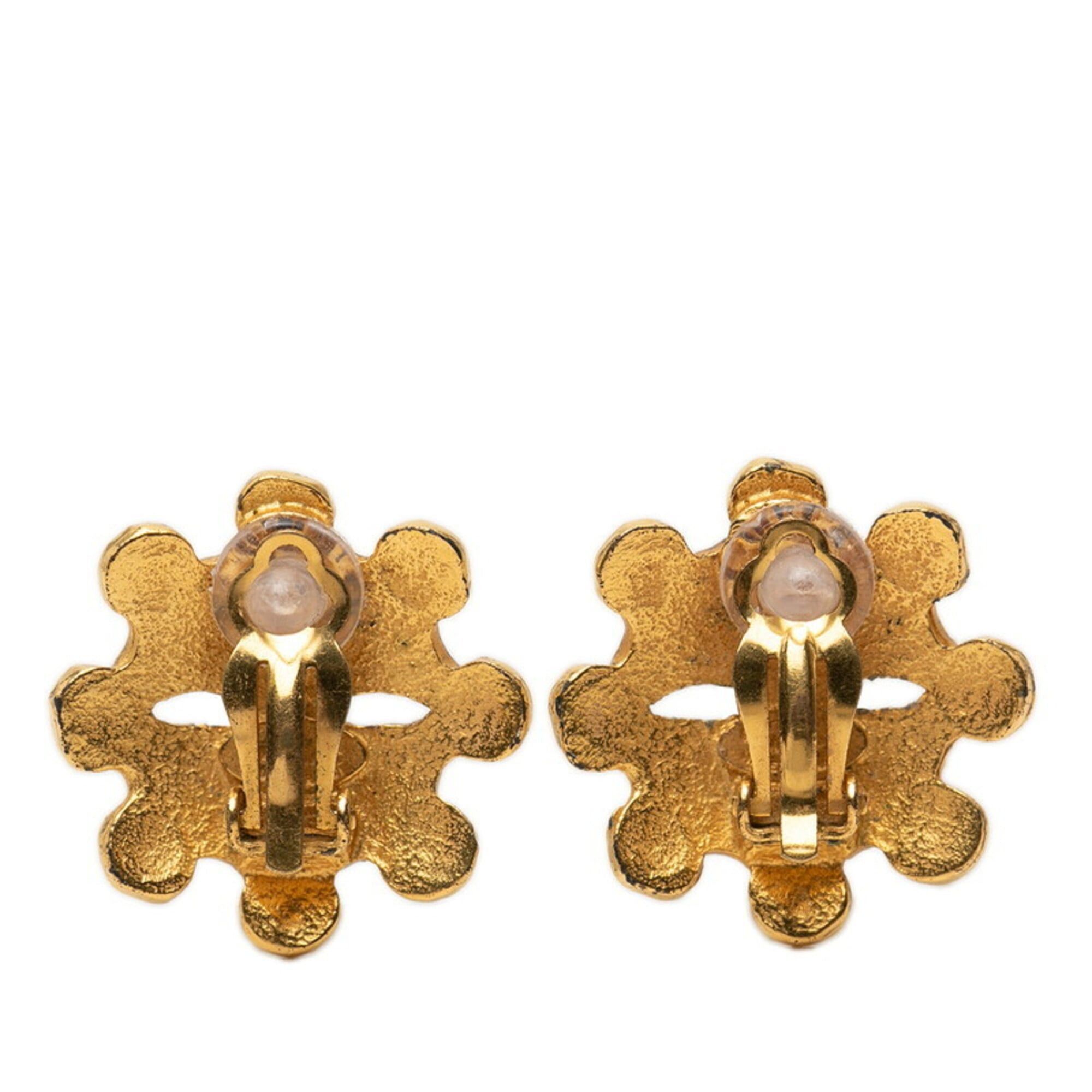 Chanel Chanel Coco Mark Earrings, 94P Engraving, Vintage Gold Plated, Women's CHANEL Size ONE SIZE - 2 Thumbnail