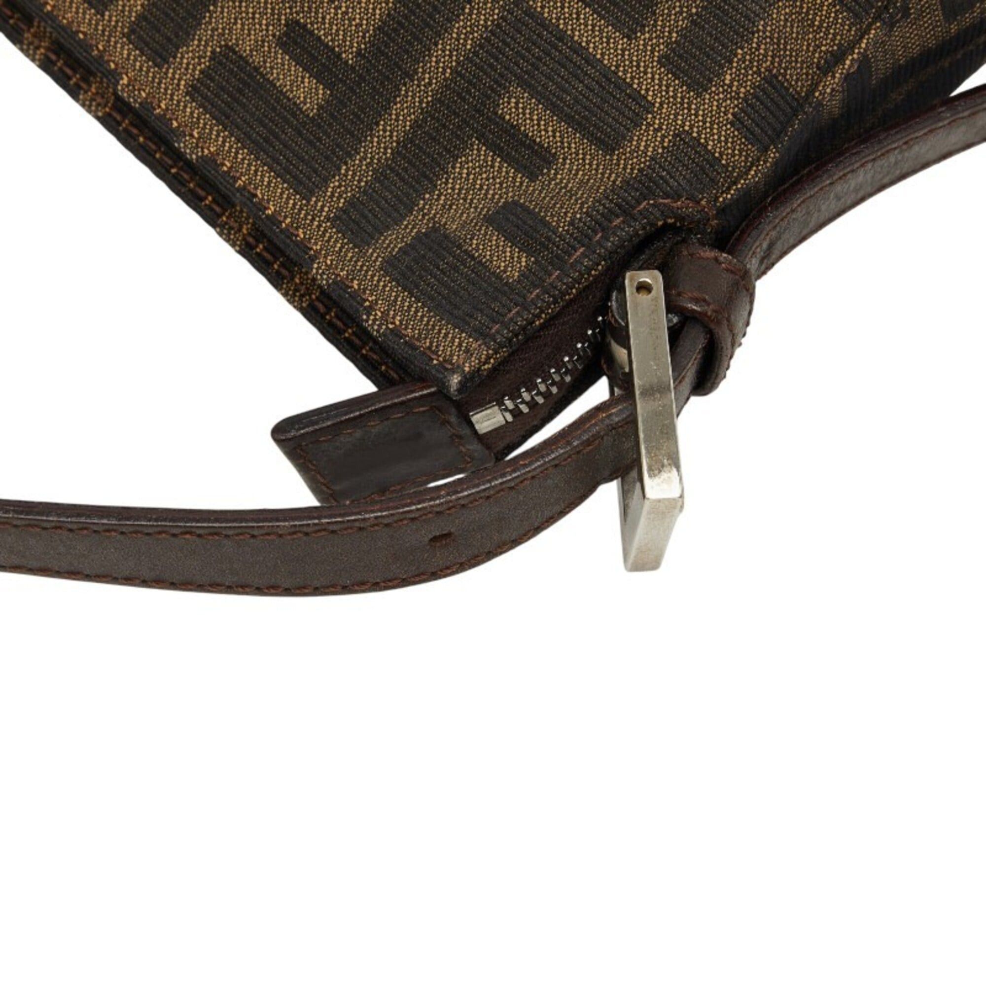 Fendi Fendi Zucca One-Shoulder Bag 26566 Brown Canvas Leather Women's FENDI Size ONE SIZE - 8 Thumbnail