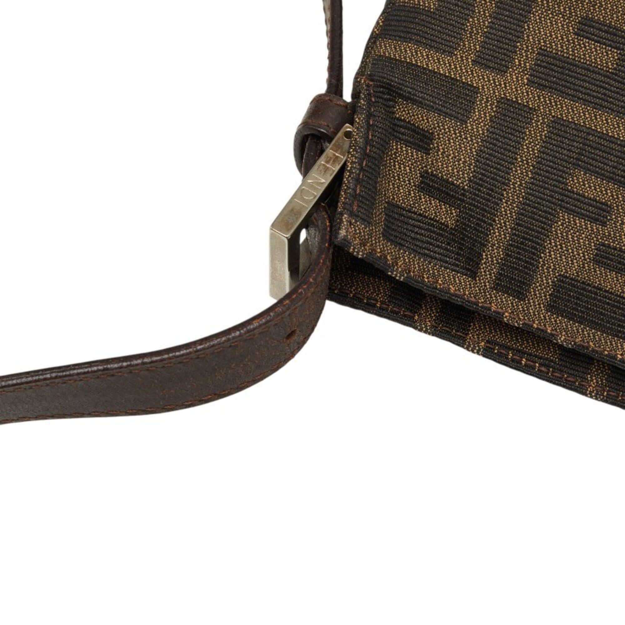 Fendi Fendi Zucca One-Shoulder Bag 26566 Brown Canvas Leather Women's FENDI Size ONE SIZE - 9 Thumbnail