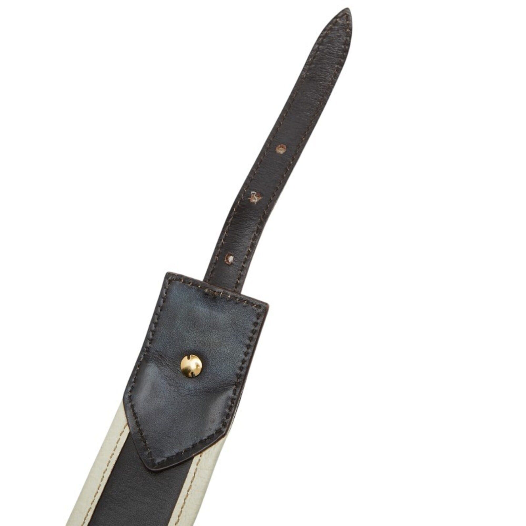 Gucci Gucci GG Canvas Belt, Size: 80 (32), Item No. 144195, Beige/Ivory, Canvas/Leather, Women's, GUCCI Size ONE SIZE - 6 Thumbnail