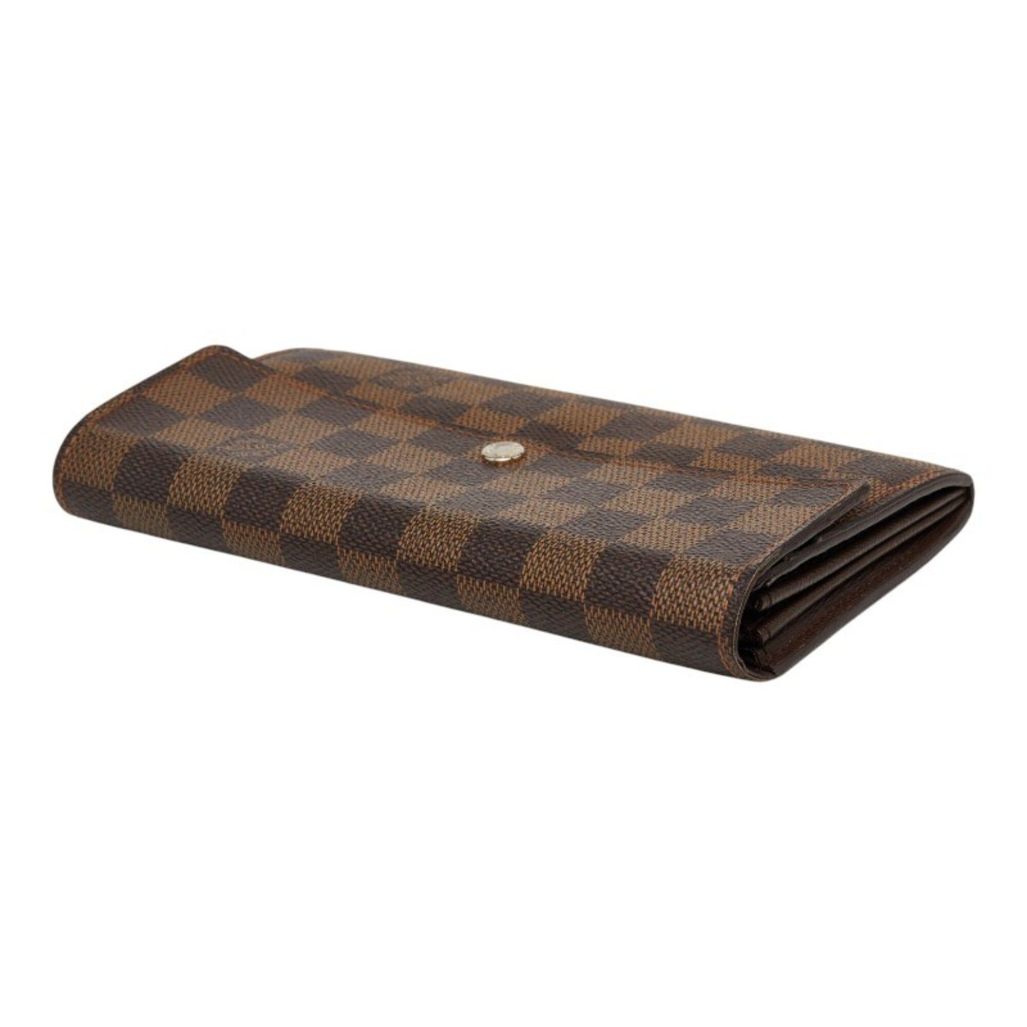Louis Vuitton Louis Vuitton Damier Portefeuille Sarah Long Wallet N61734 Brown Leather Women's LOUIS VUITTON Size ONE SIZE - 5 Thumbnail