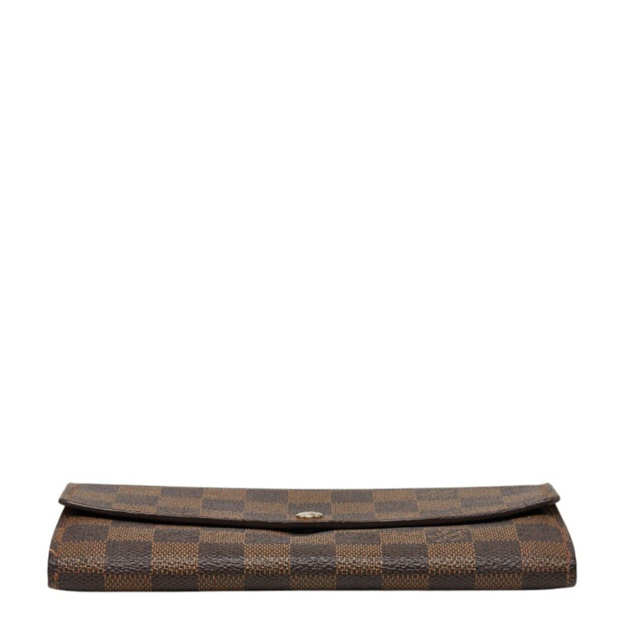 Louis Vuitton Louis Vuitton Damier Portefeuille Sarah Long Wallet N61734 Brown Leather Women's LOUIS VUITTON Size ONE SIZE - 3 Thumbnail