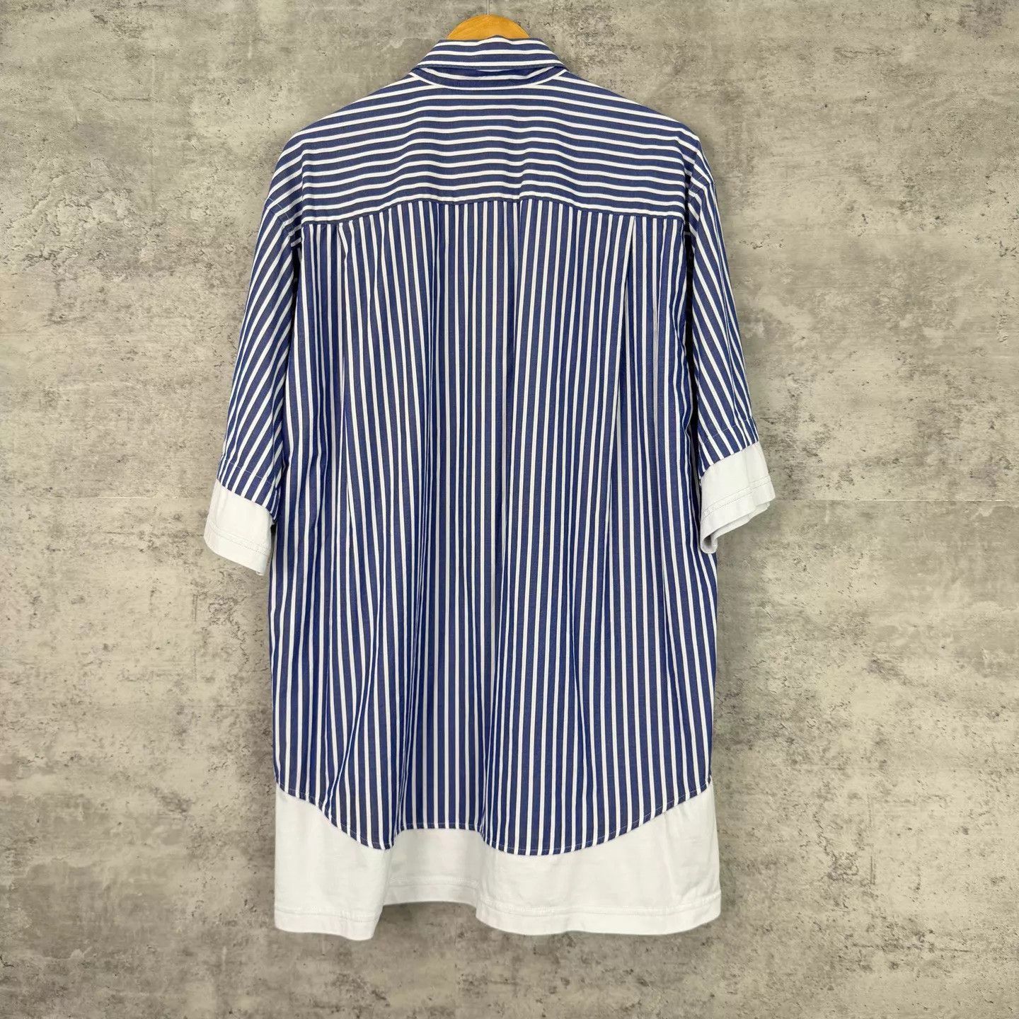 Balenciaga Blue Striped Short Sleeve Button-Up Shirt XS Size US XS / EU 42 / 0 - 2 Thumbnail