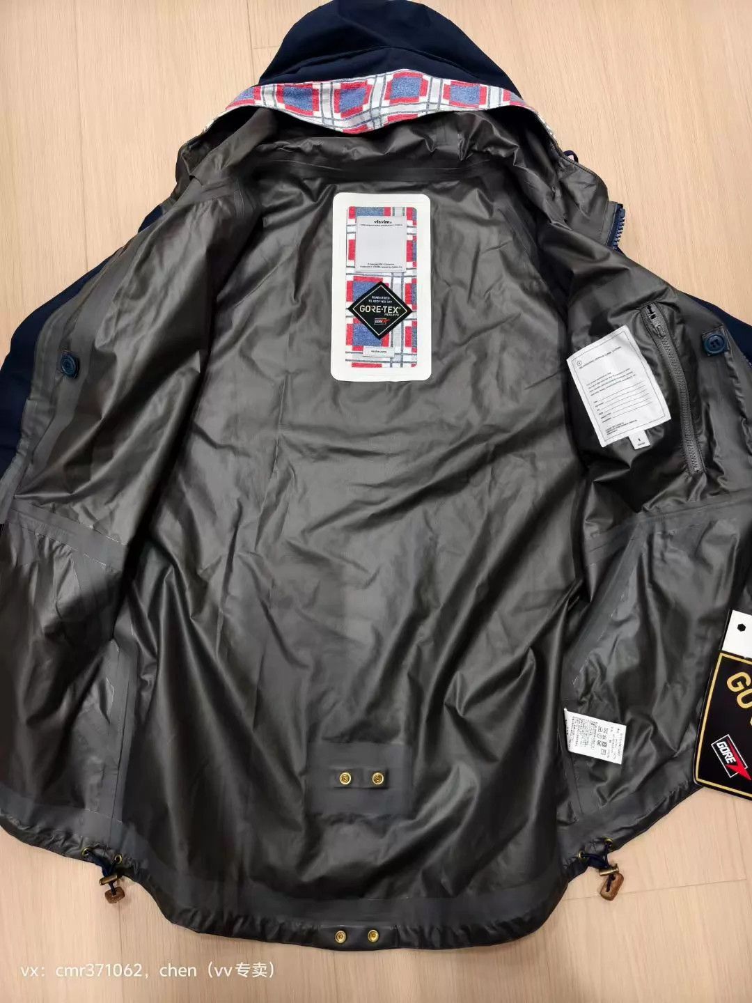 Visvim Blue Hooded GORE-TEX Raincoat - Size S Size US S / EU 44-46 / 1 - 4 Thumbnail