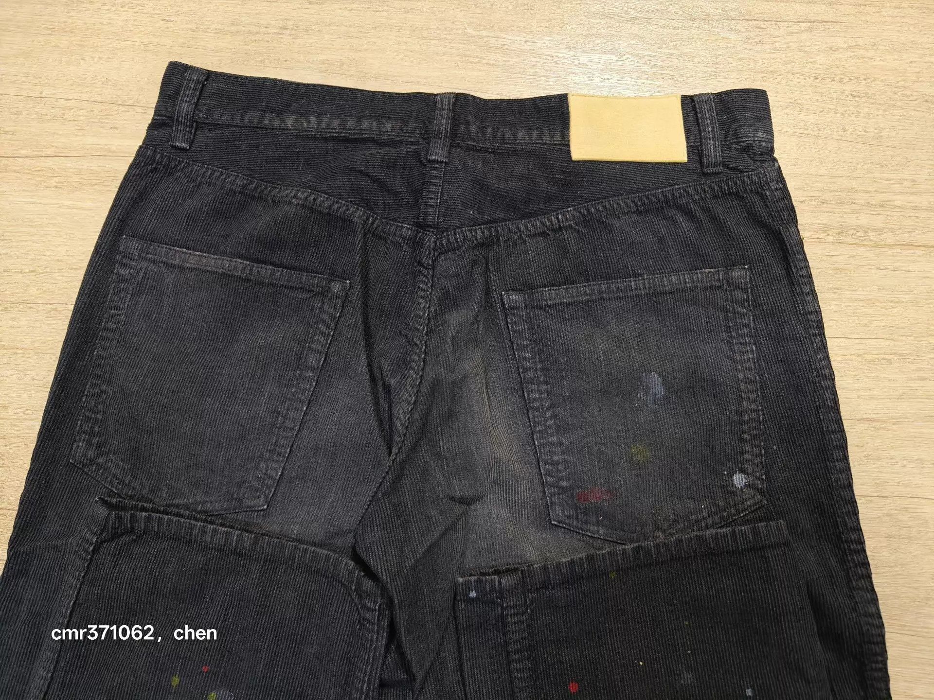 Visvim Black Denim Jeans with Paint Splatter Accents Size US 34 / EU 50 - 8 Thumbnail