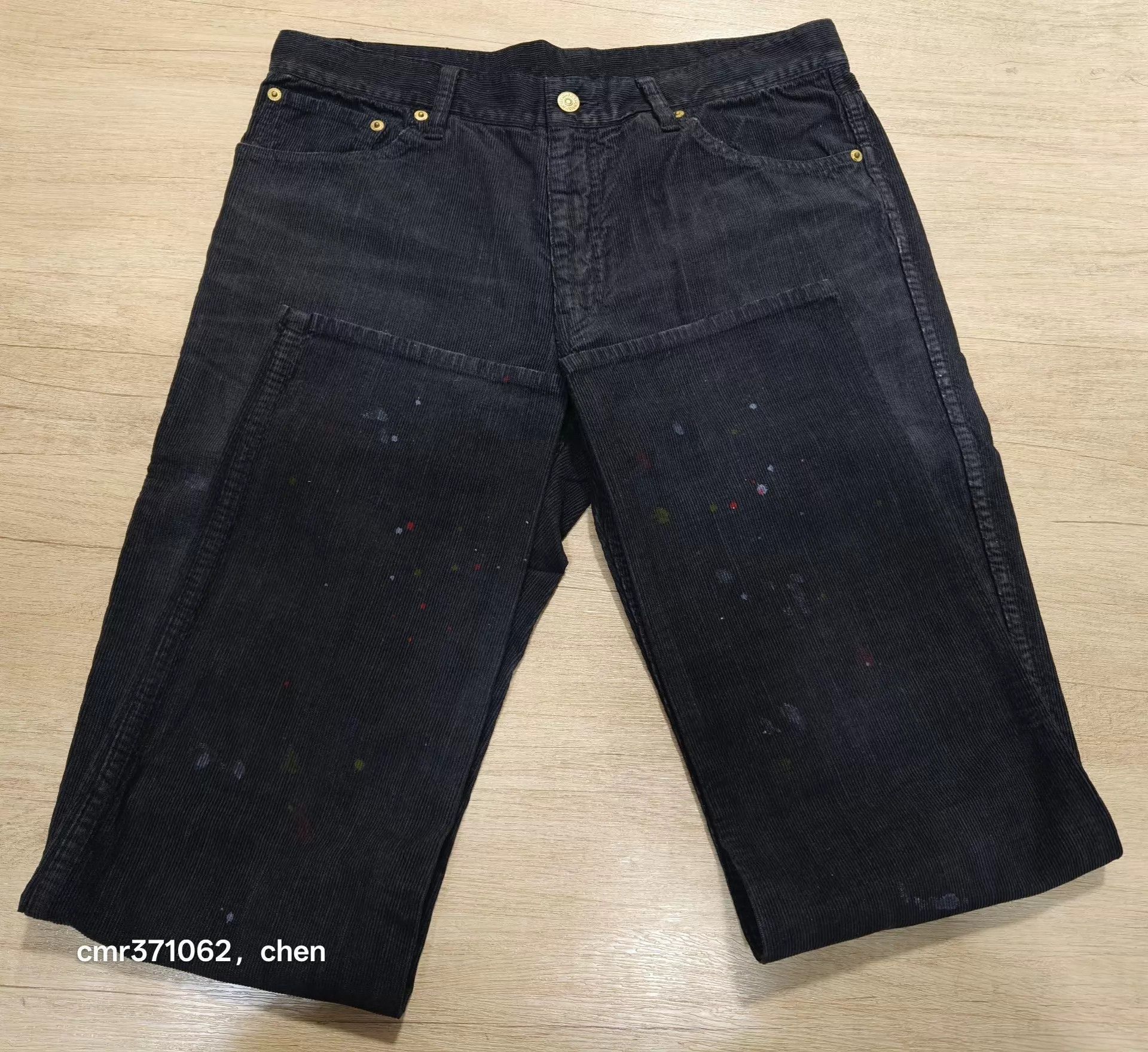 Visvim Black Denim Jeans with Paint Splatter Accents Size US 34 / EU 50 - 5 Thumbnail