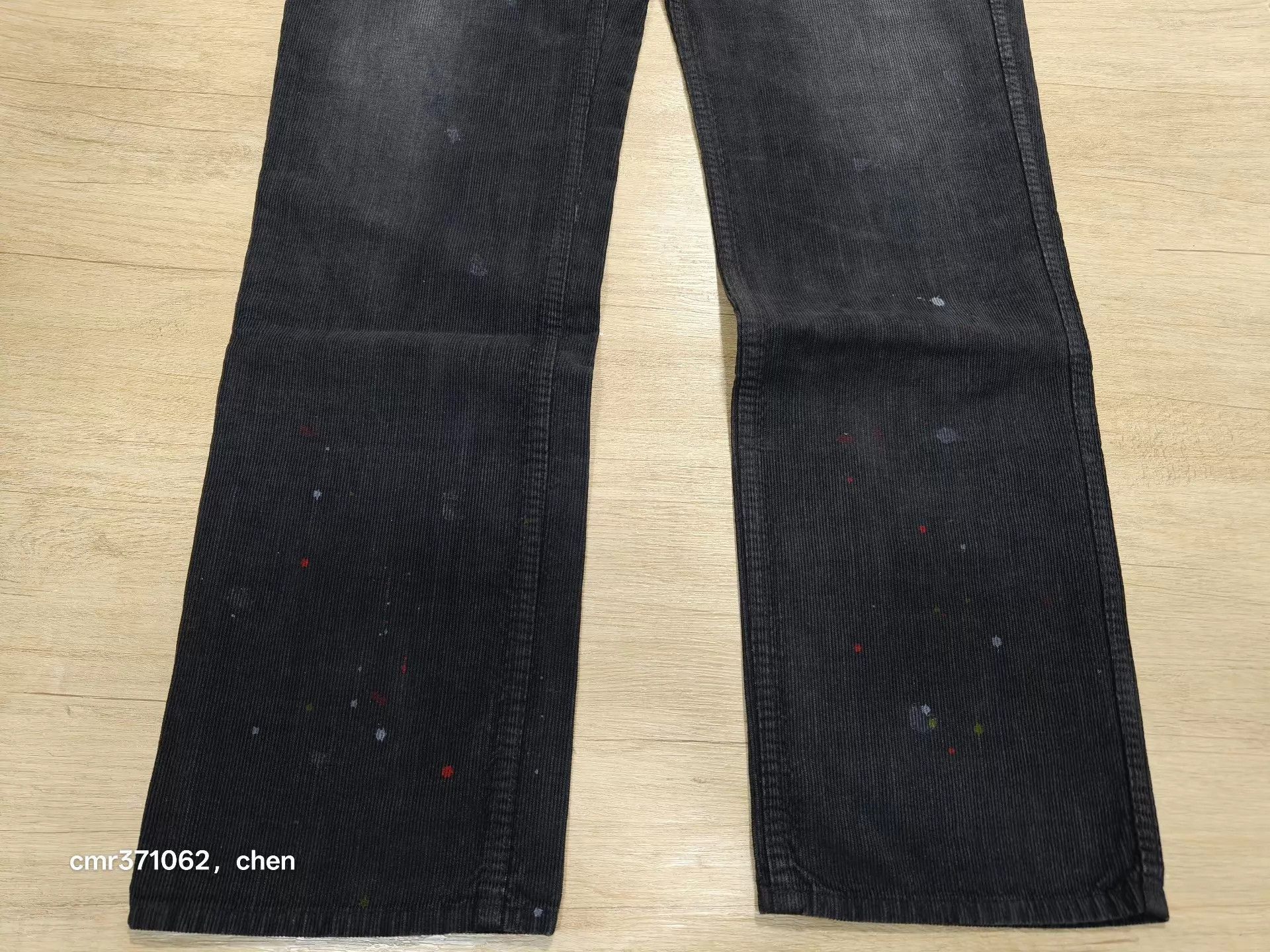 Visvim Black Denim Jeans with Paint Splatter Accents Size US 34 / EU 50 - 3 Thumbnail