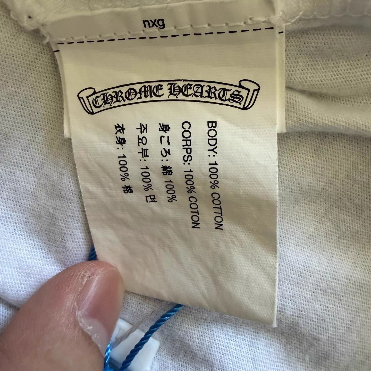 Chrome Hearts White Short-Sleeve Pocket T-Shirt - Size L Size US L / EU 52-54 / 3 - 3 Thumbnail