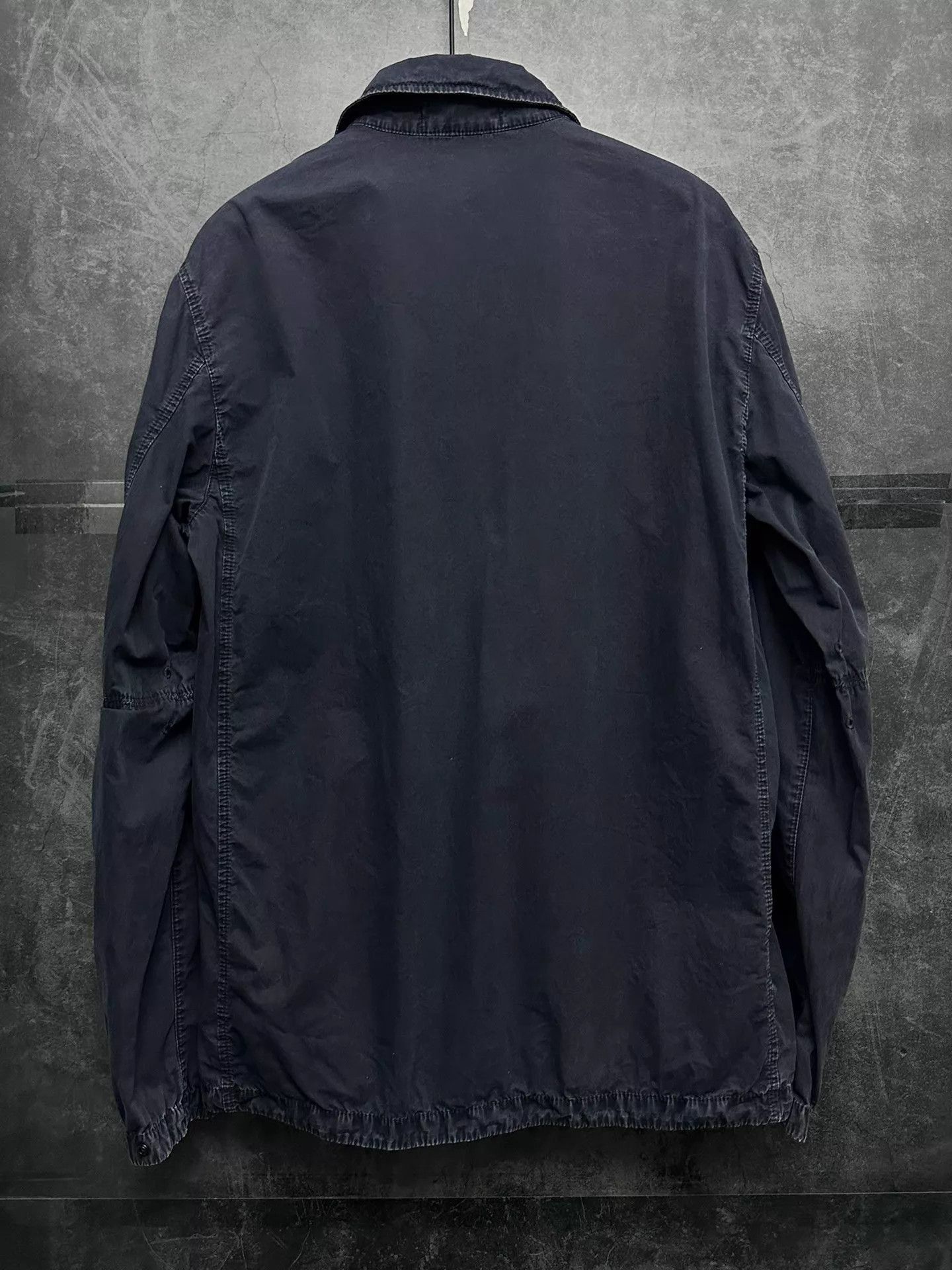 Stone Island Blue Lightweight Jacket with Zip and Pockets Size US L / EU 52-54 / 3 - 3 Thumbnail
