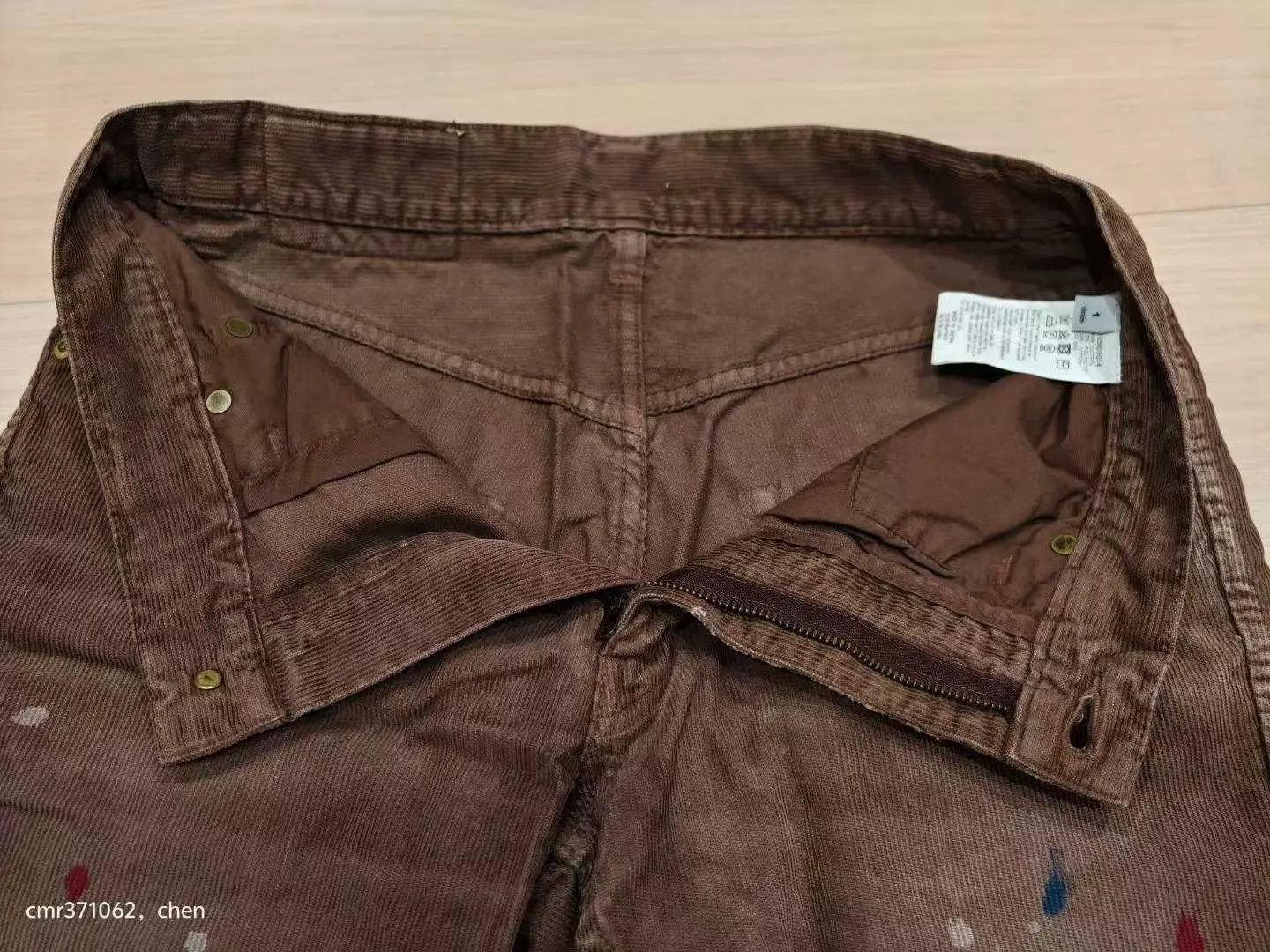 Visvim Brown Corduroy Shorts with Paint Splatters Size 30 Size US 30 / EU 46 - 4 Thumbnail