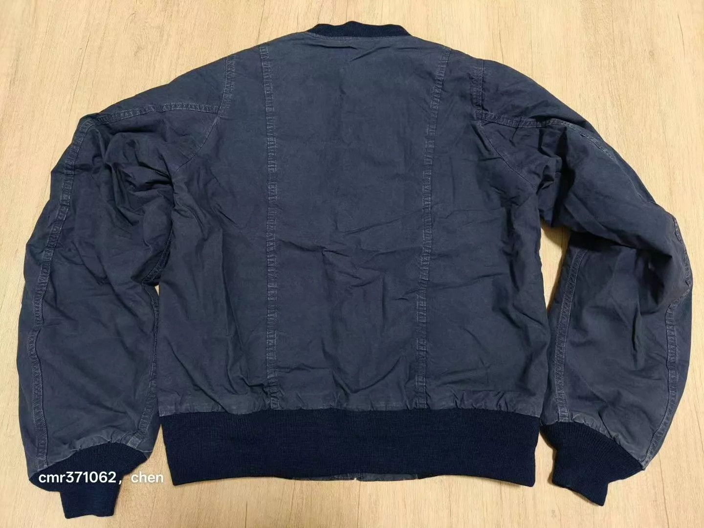 Visvim Blue Bomber Jacket with Zip Front and Ribbed Trim Size US S / EU 44-46 / 1 - 5 Thumbnail