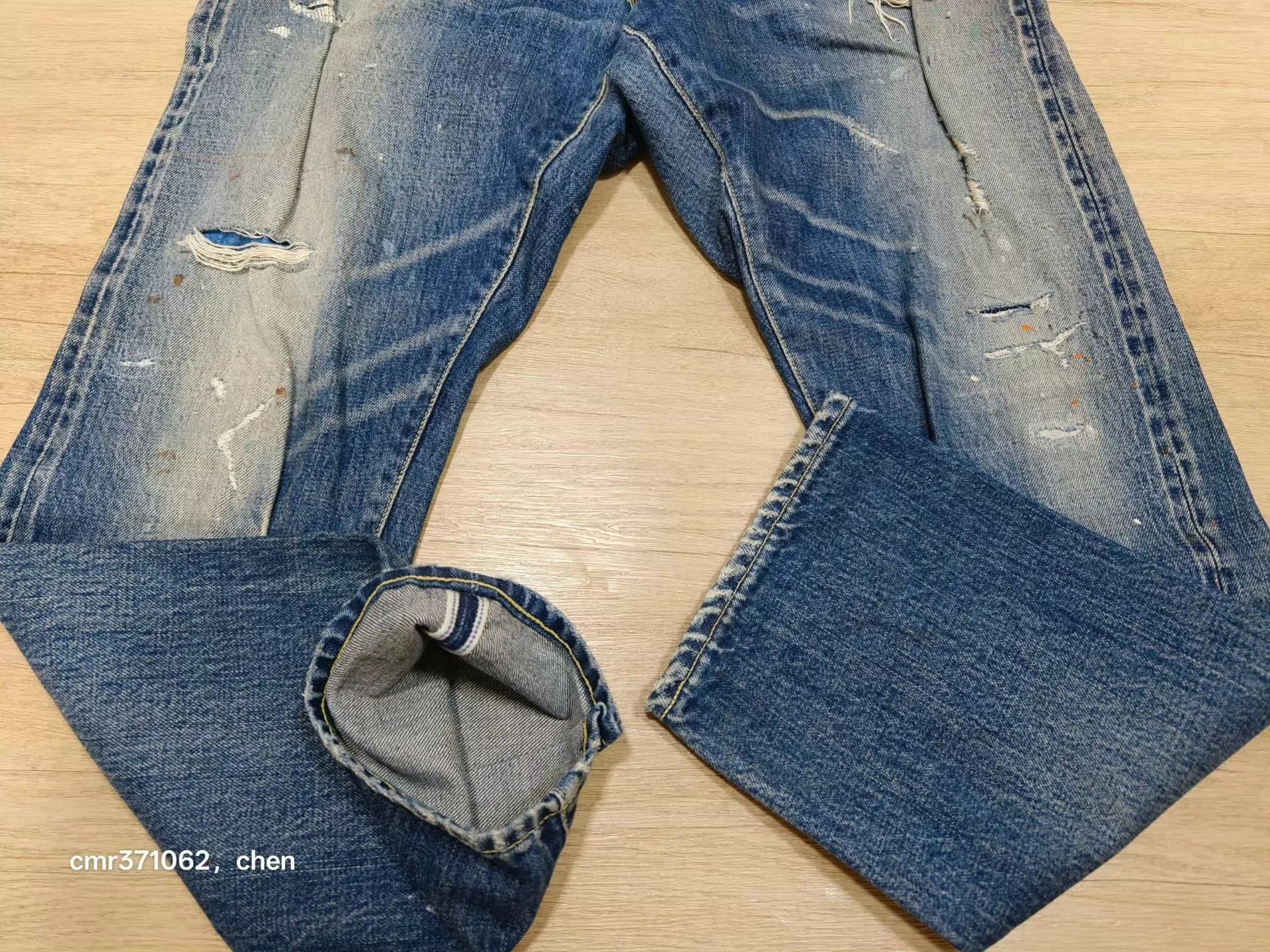 Visvim Blue Distressed Denim Jeans Size 30 Size US 30 / EU 46 - 4 Thumbnail