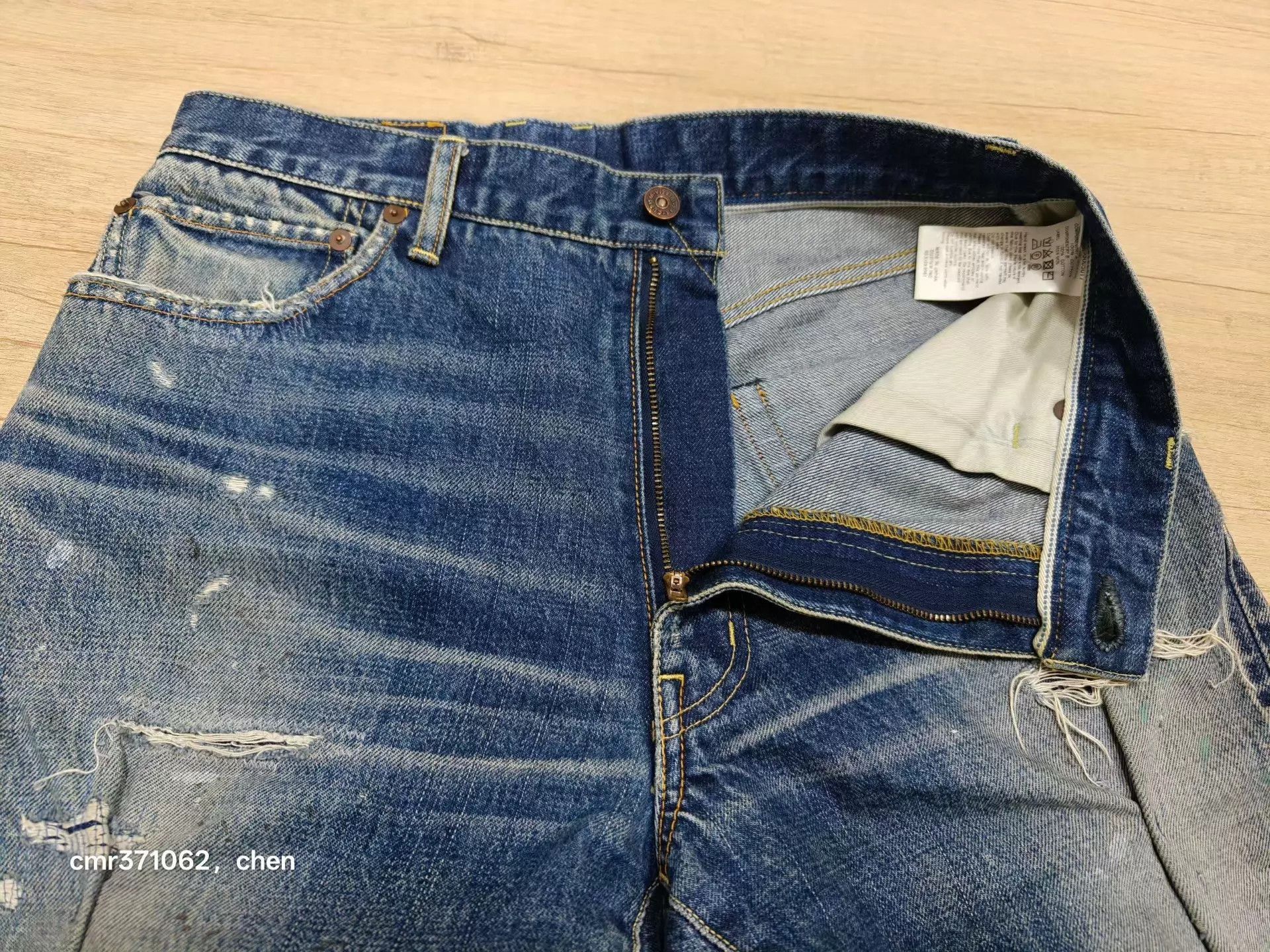 Visvim Blue Distressed Denim Jeans Size 30 Size US 30 / EU 46 - 5 Thumbnail