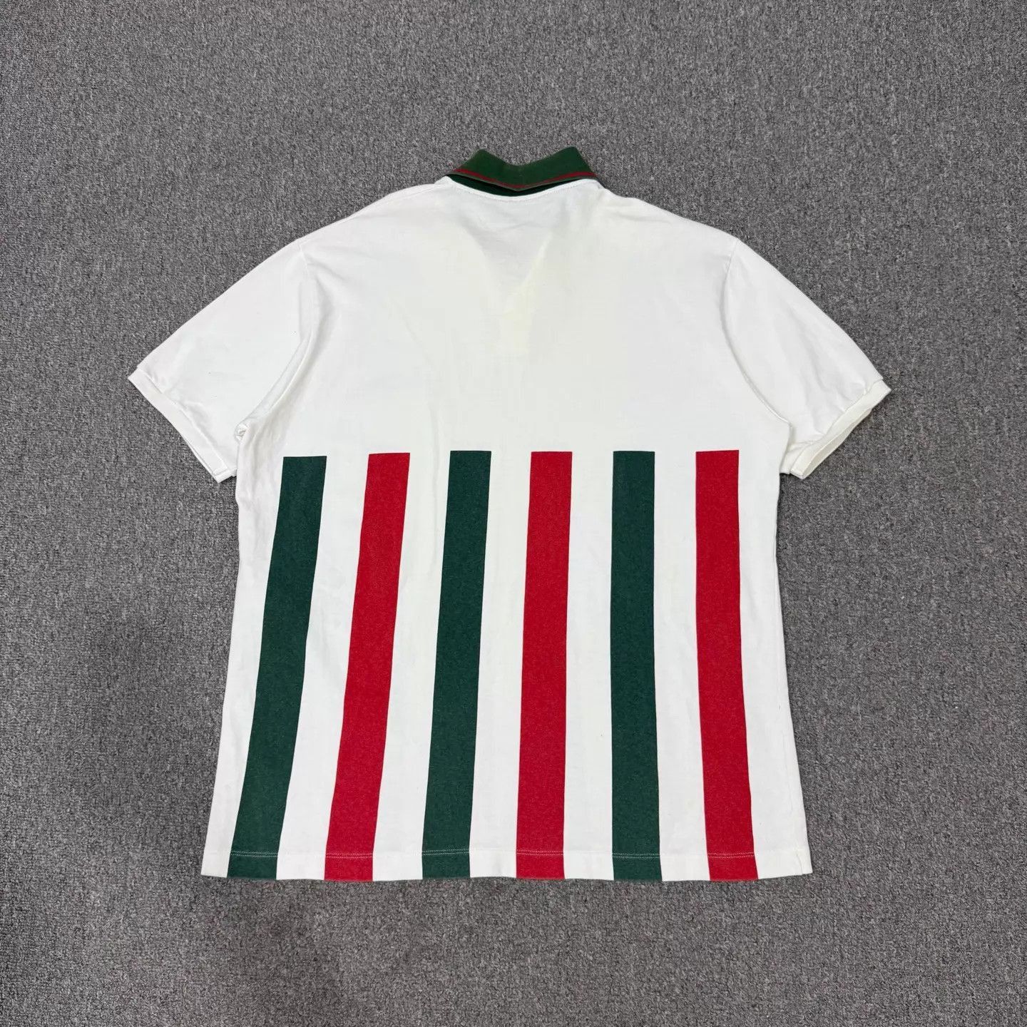 Gucci Multi Striped Short Sleeve Polo Shirt Size US L / EU 52-54 / 3 - 2 Thumbnail