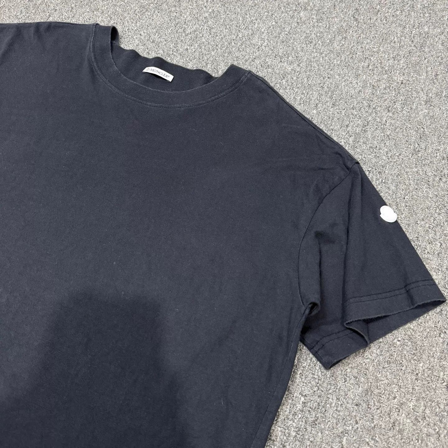 Moncler Black Short Sleeve Crew Neck T-Shirt Size US L / EU 52-54 / 3 - 3 Thumbnail