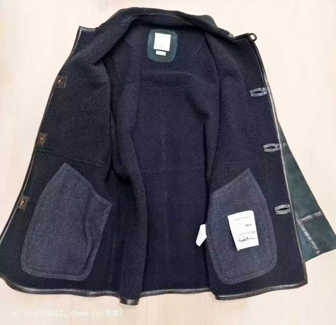Visvim Black Suede Leather Trim Heavy Coat Size M Size US M / EU 48-50 / 2 - 7 Thumbnail