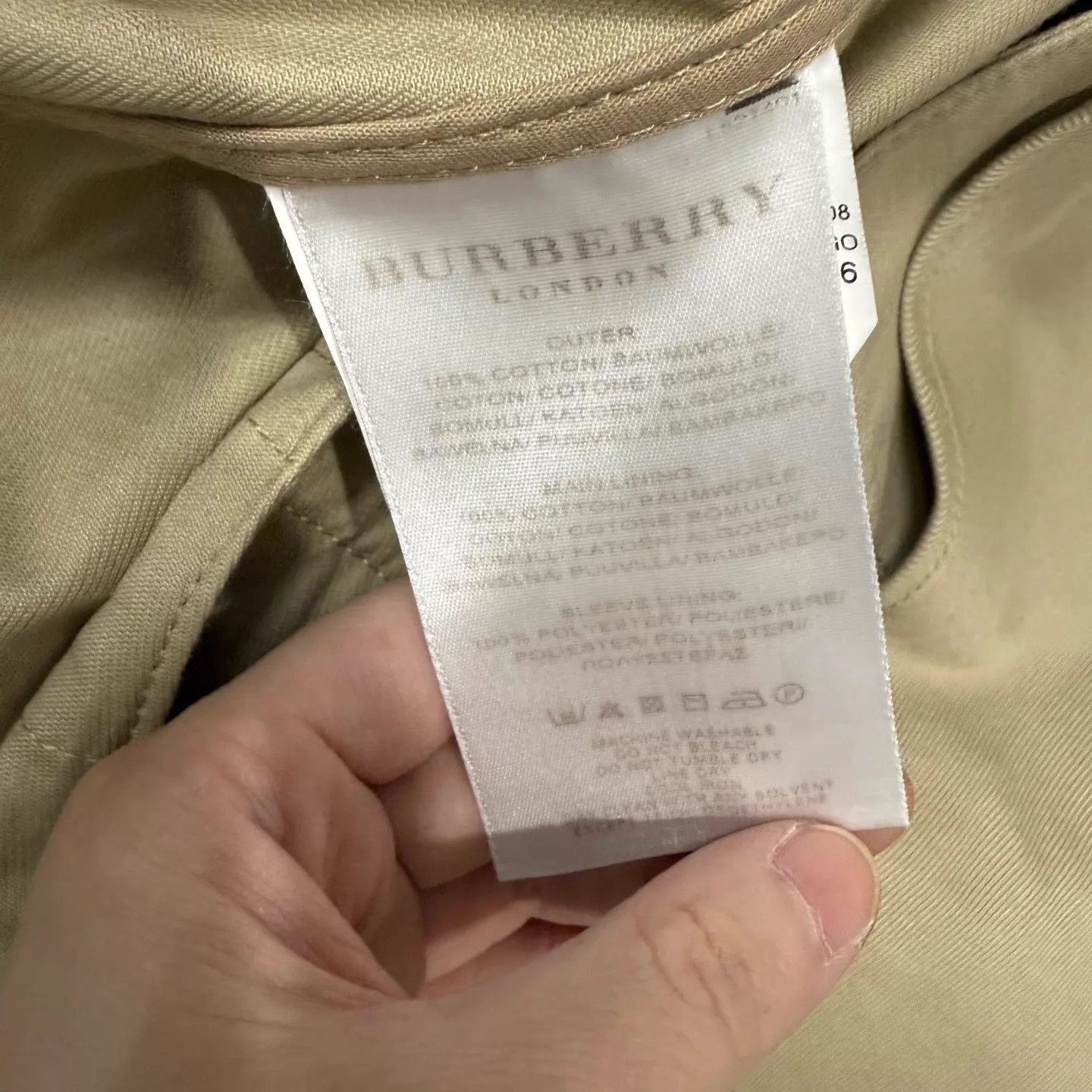 Burberry Beige Light Jacket with Pockets - Size M Size US M / EU 48-50 / 2 - 7 Thumbnail