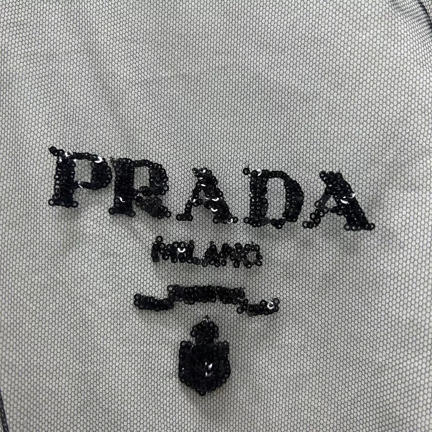 Prada Mesh Overlay Short Sleeve Shirt Size US M / EU 48-50 / 2 - 3 Thumbnail