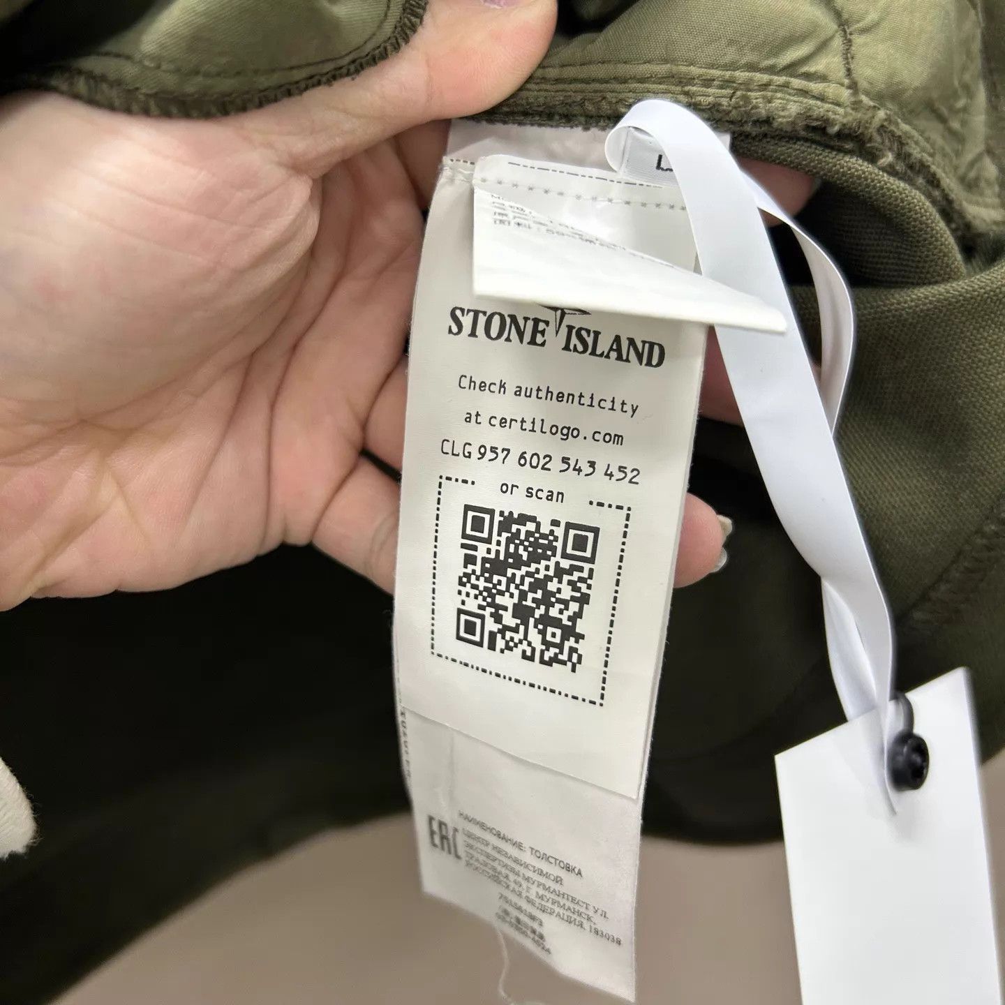 Stone Island Green Long-Sleeve Sweatshirt Size L Size US L / EU 52-54 / 3 - 5 Thumbnail