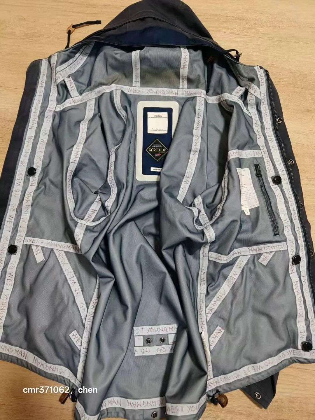 Visvim Blue Hooded Light Jacket with Pockets - Size M Size US M / EU 48-50 / 2 - 7 Thumbnail