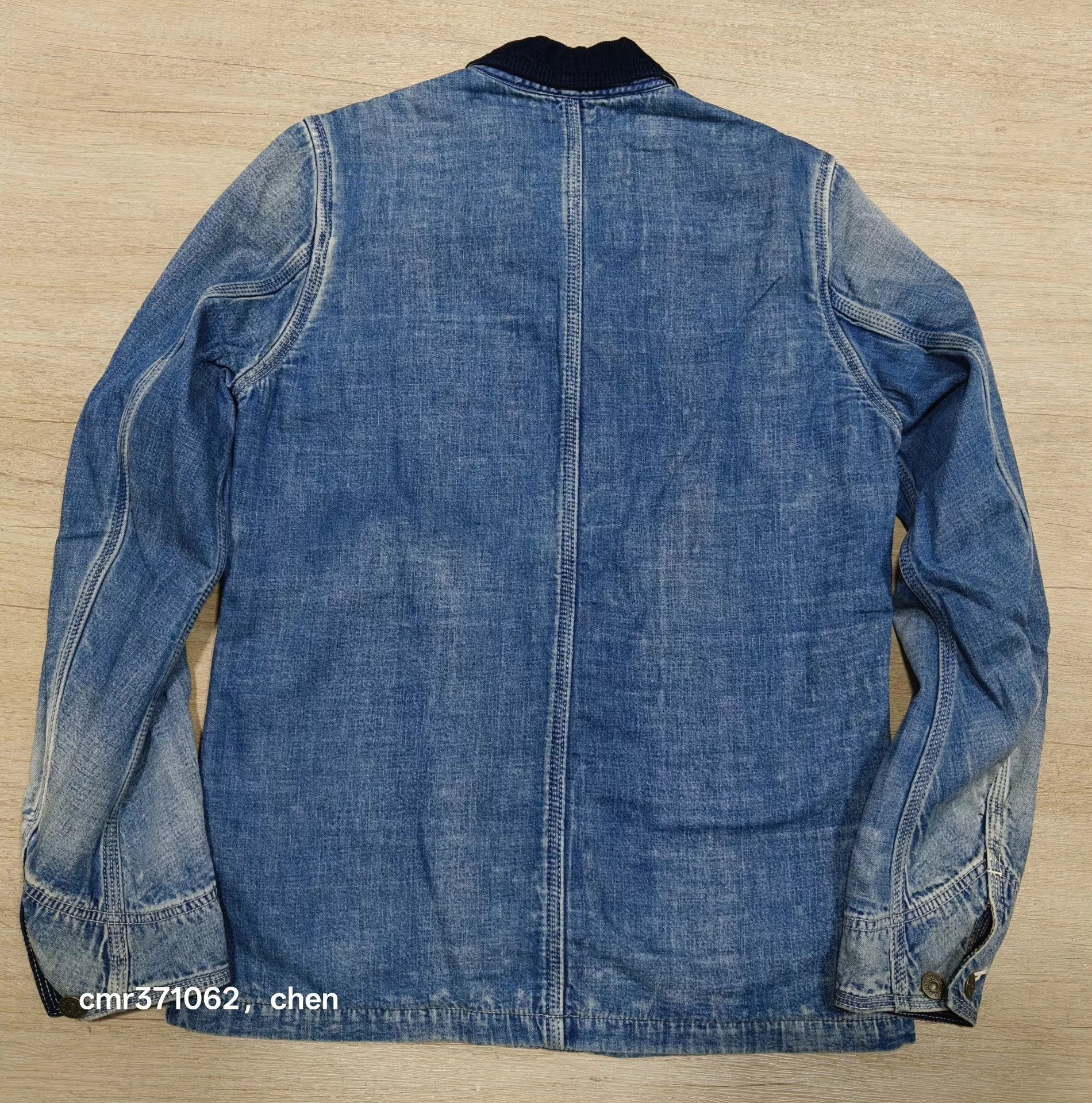 Visvim Blue Denim Jacket with Corduroy Collar - Size S Size US S / EU 44-46 / 1 - 6 Thumbnail