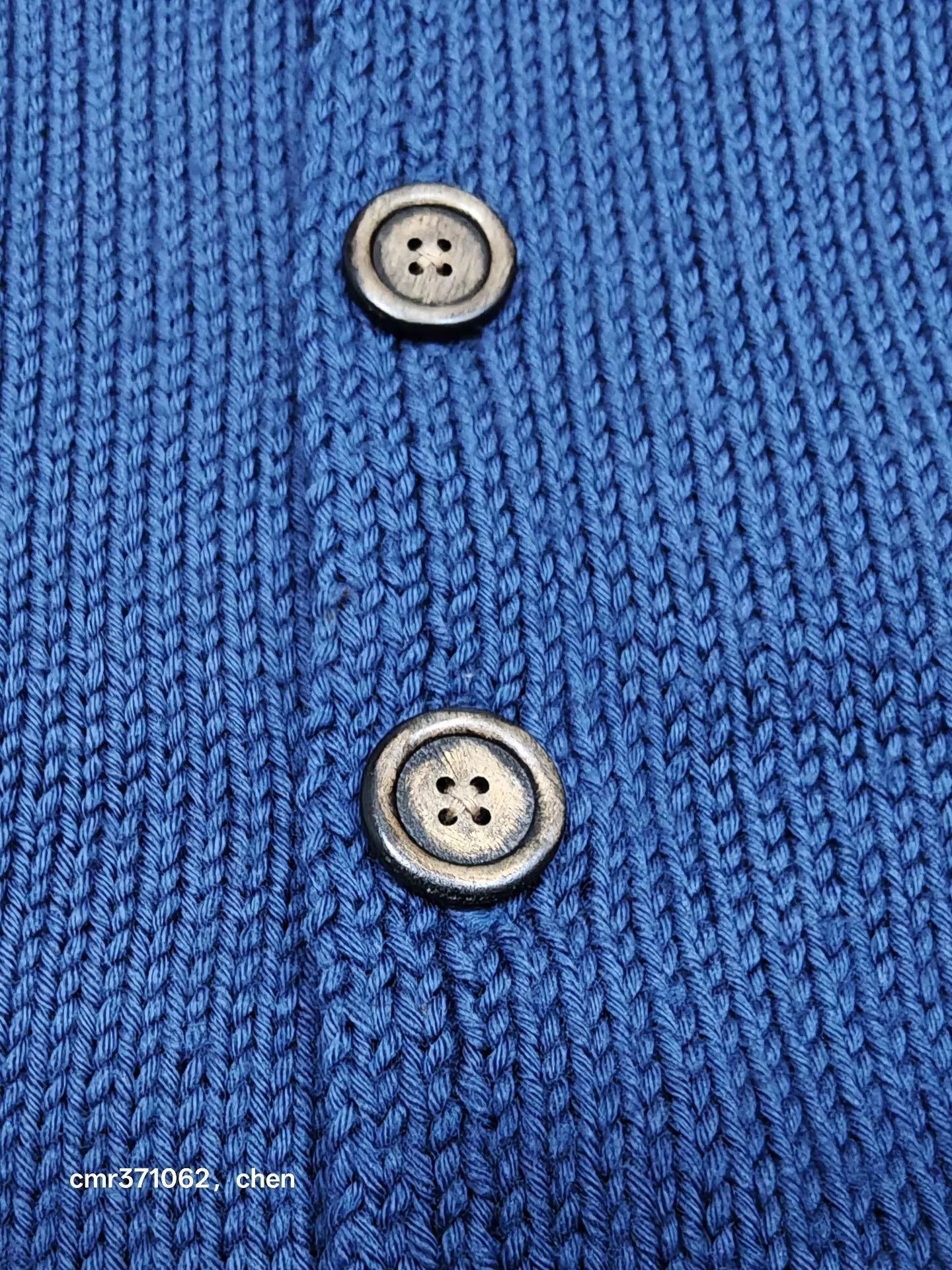 Visvim Blue Button-Front Collared Knit Cardigan Size US S / EU 44-46 / 1 - 4 Thumbnail