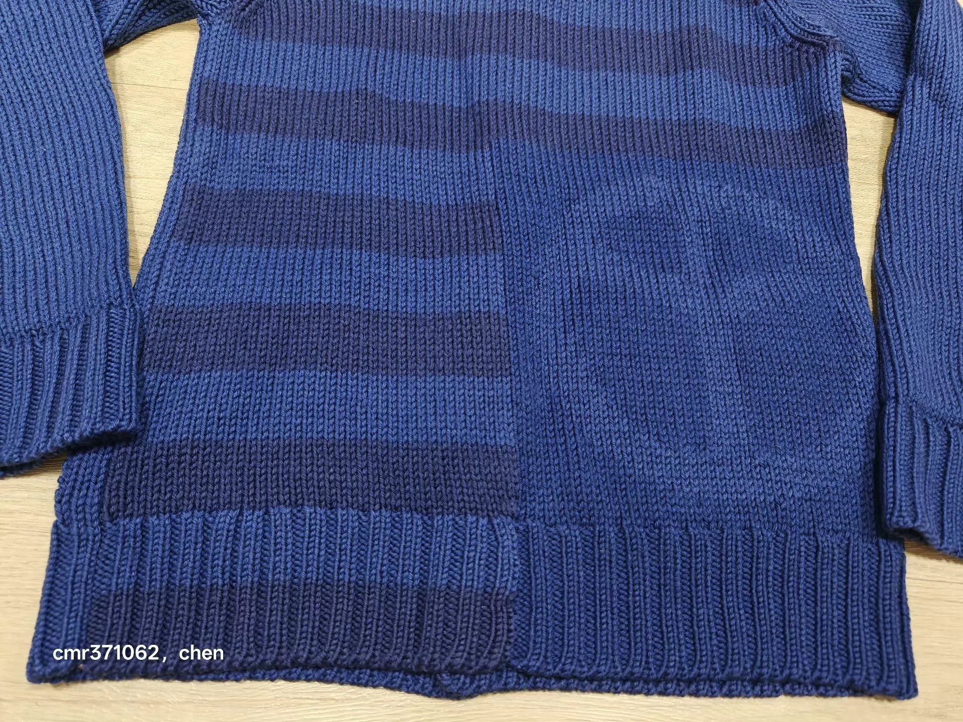 Visvim Blue Button-Front Collared Knit Cardigan Size US S / EU 44-46 / 1 - 7 Thumbnail