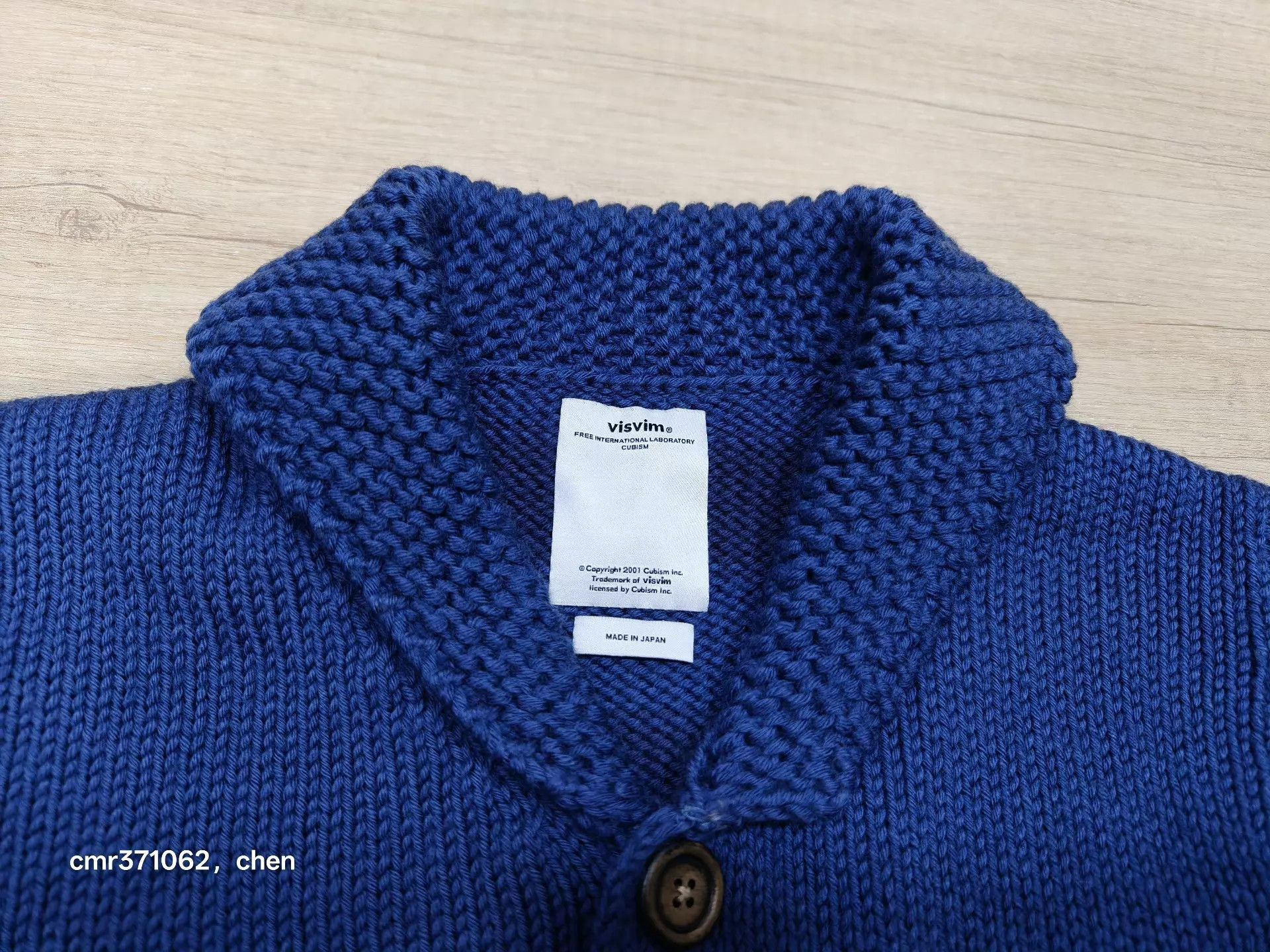 Visvim Blue Button-Front Collared Knit Cardigan Size US S / EU 44-46 / 1 - 2 Thumbnail
