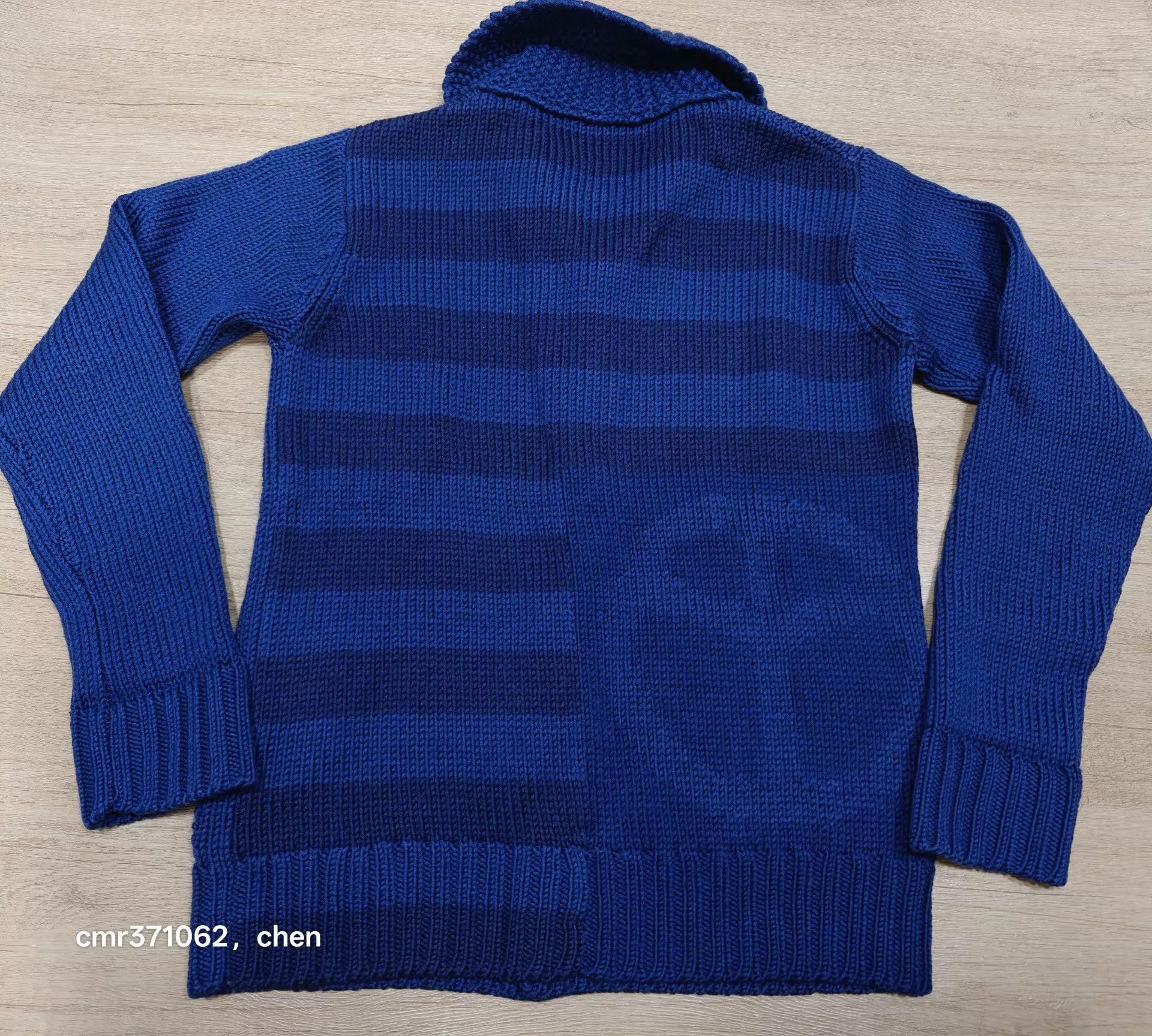 Visvim Blue Button-Front Collared Knit Cardigan Size US S / EU 44-46 / 1 - 5 Thumbnail