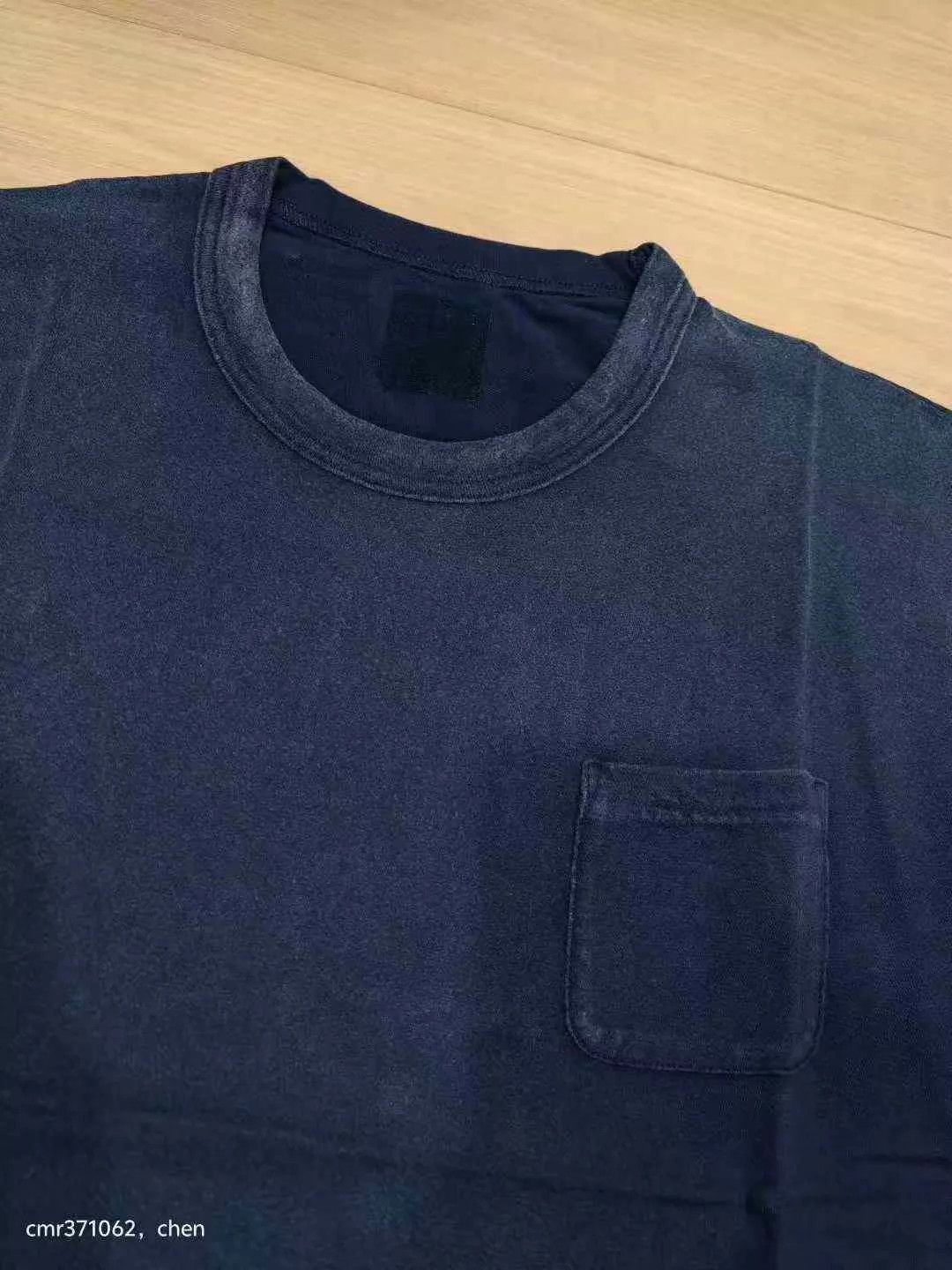 Visvim Blue Short Sleeve T-Shirt with Chest Pocket - L Size US L / EU 52-54 / 3 - 4 Thumbnail