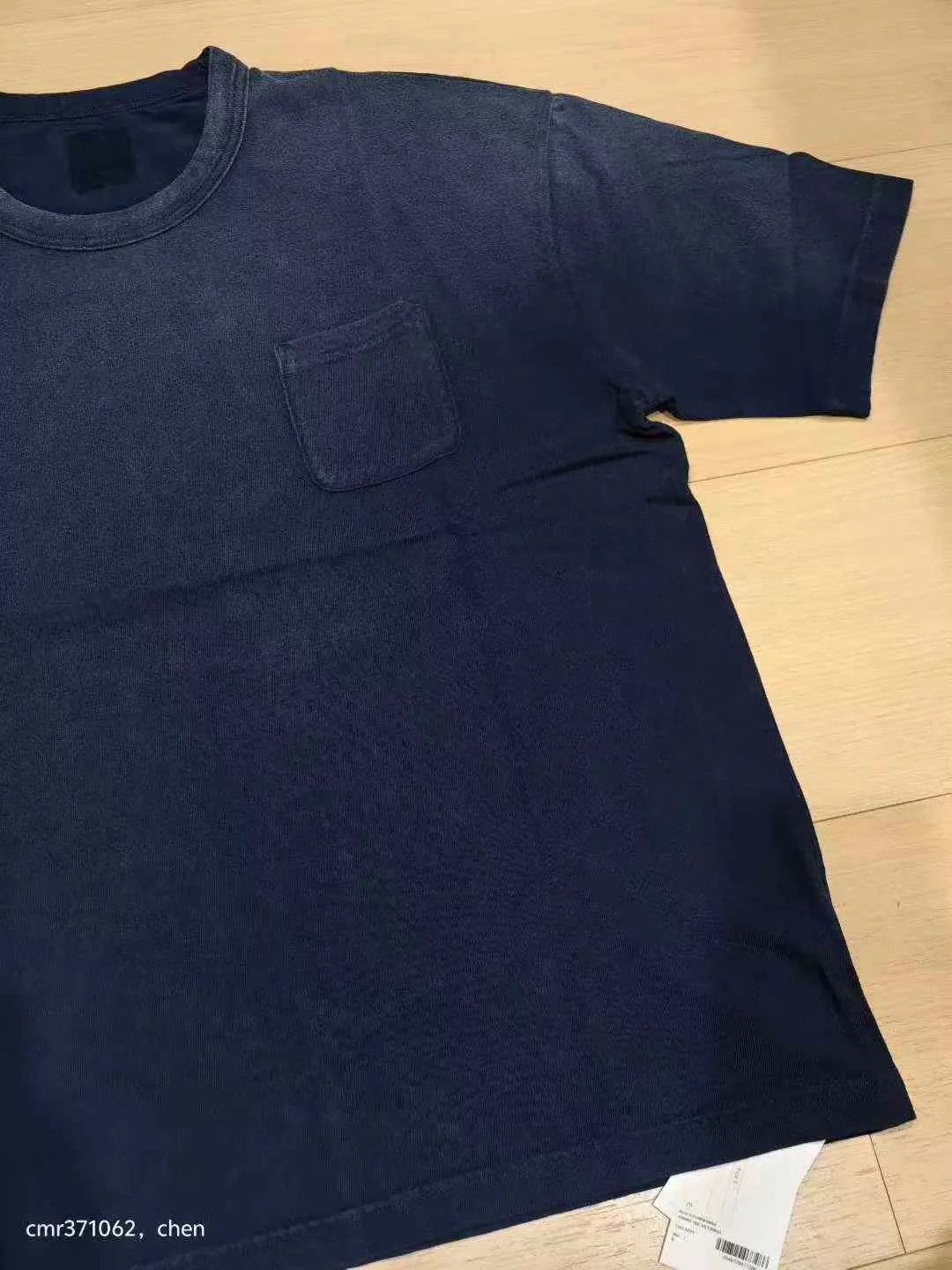 Visvim Blue Short Sleeve T-Shirt with Chest Pocket - L Size US L / EU 52-54 / 3 - 3 Thumbnail