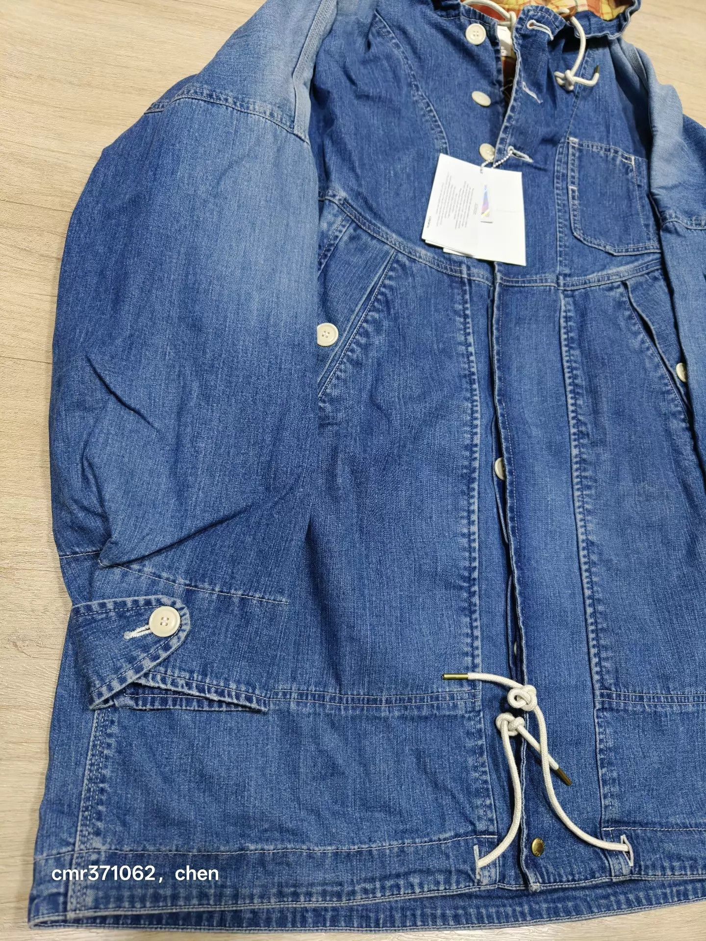 Visvim Blue Denim Hooded Jacket Size S Size US S / EU 44-46 / 1 - 4 Thumbnail