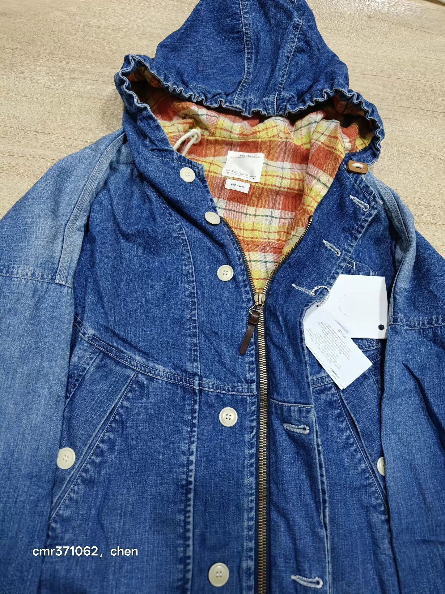 Visvim Blue Denim Hooded Jacket Size S Size US S / EU 44-46 / 1 - 2 Thumbnail