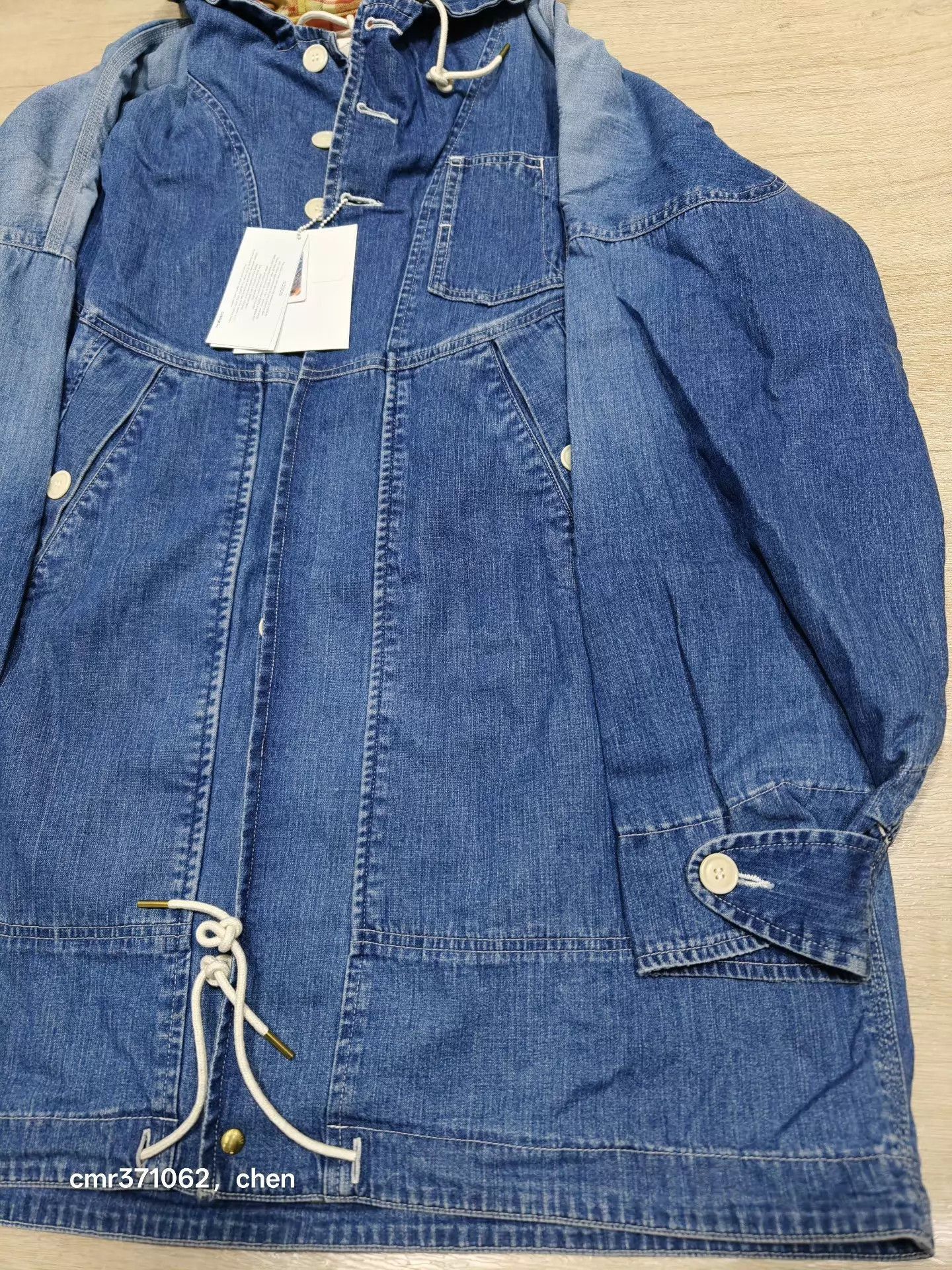 Visvim Blue Denim Hooded Jacket Size S Size US S / EU 44-46 / 1 - 3 Thumbnail