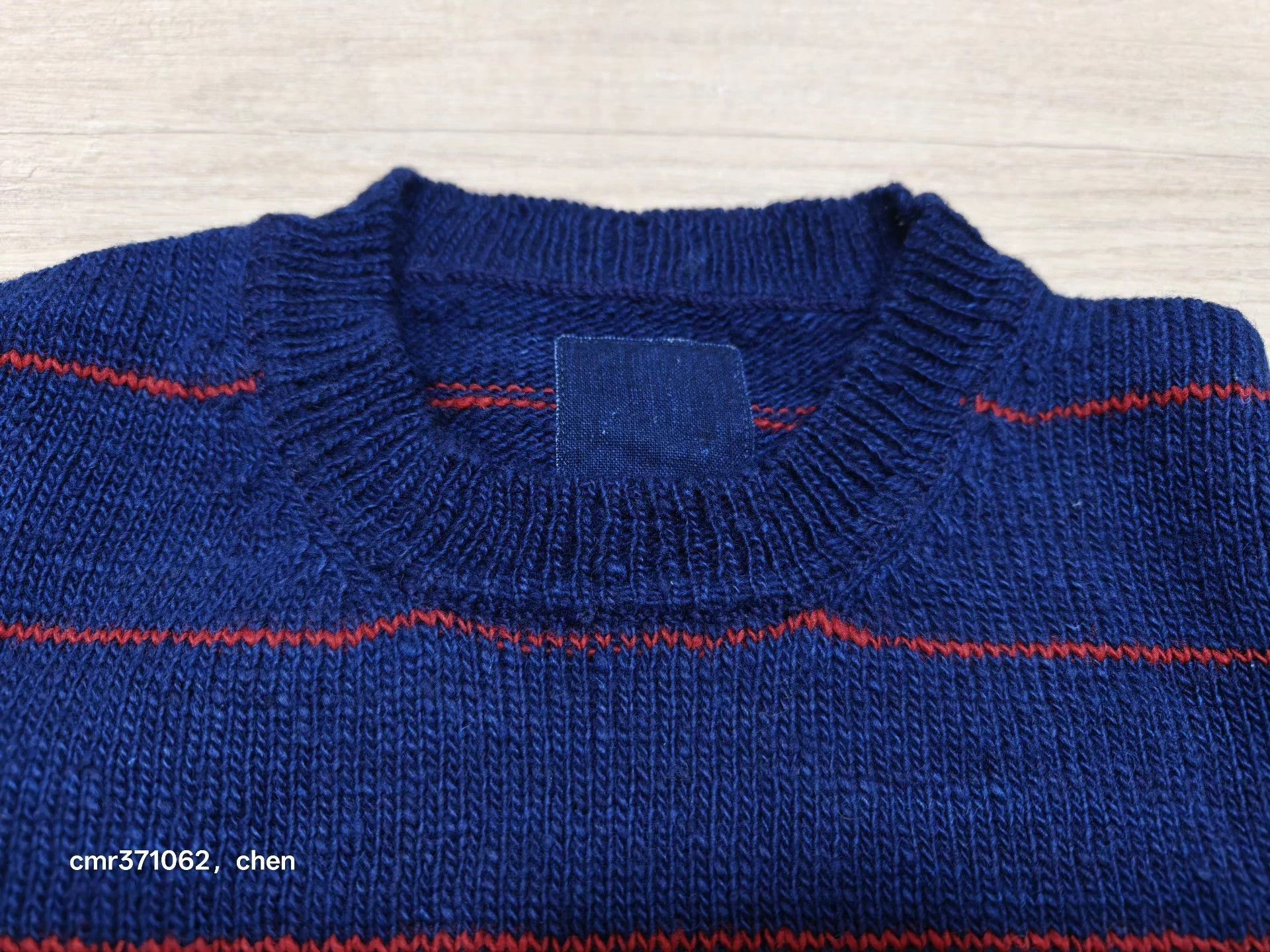 Visvim Blue Striped Long Sleeve Sweater Size M Size US M / EU 48-50 / 2 - 4 Thumbnail