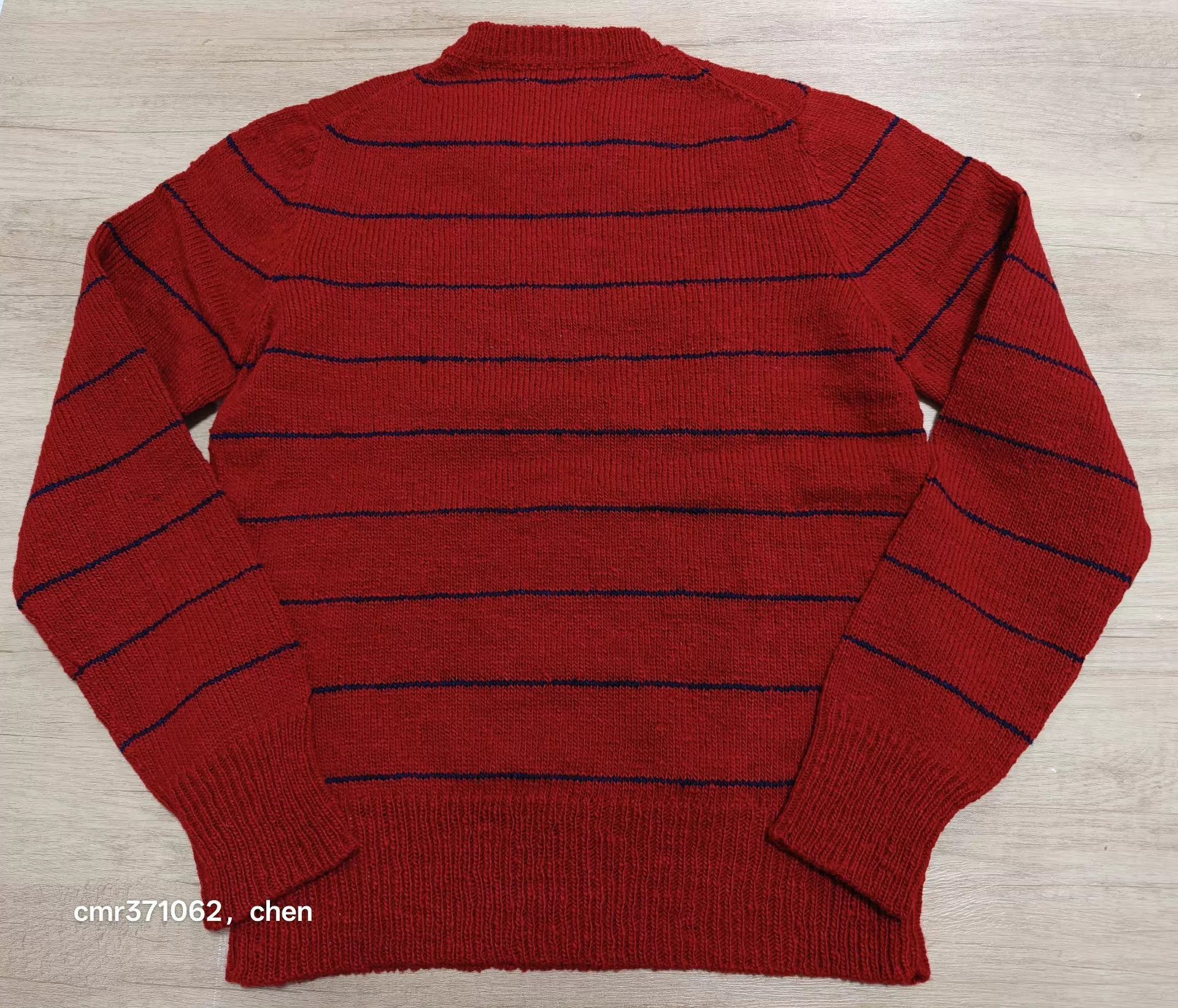 Visvim Red Striped Long Sleeve Sweater Size US S / EU 44-46 / 1 - 6 Thumbnail