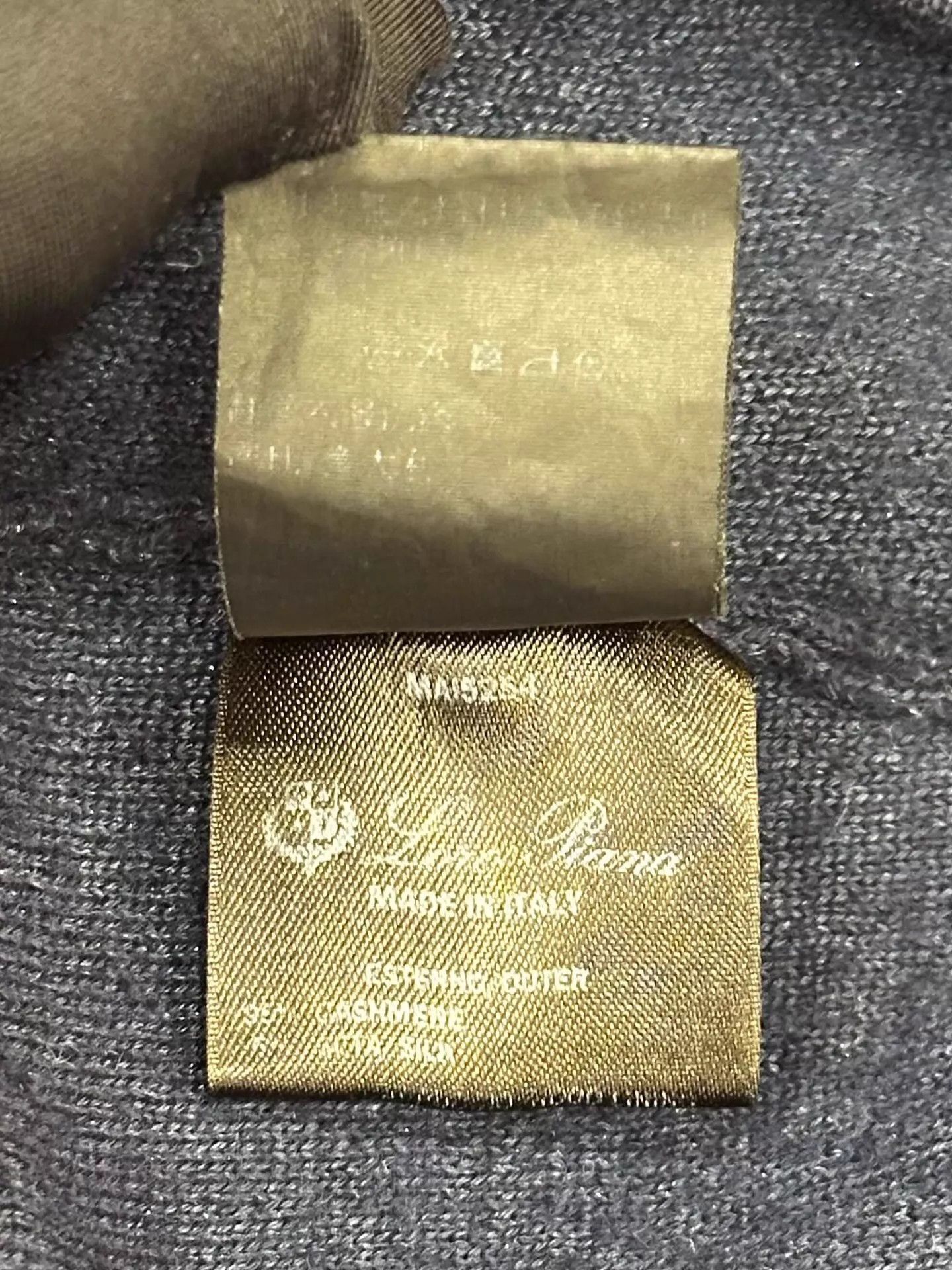 Loro Piana Blue Zip-Up Hoodie with Kangaroo Pocket Size US M / EU 48-50 / 2 - 5 Thumbnail