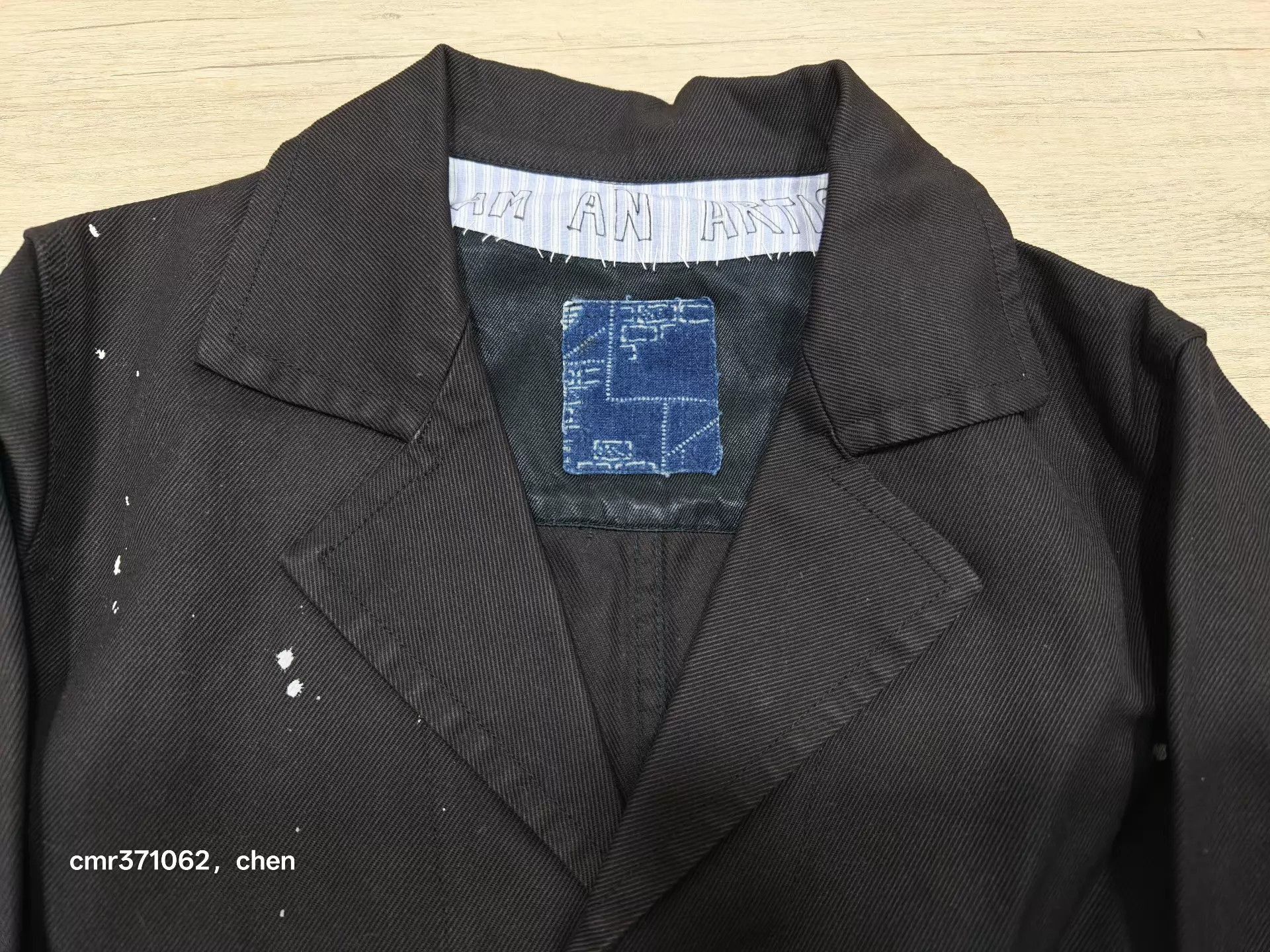 Visvim Black Paint Splatter Long Coat Size M Size US M / EU 48-50 / 2 - 2 Thumbnail