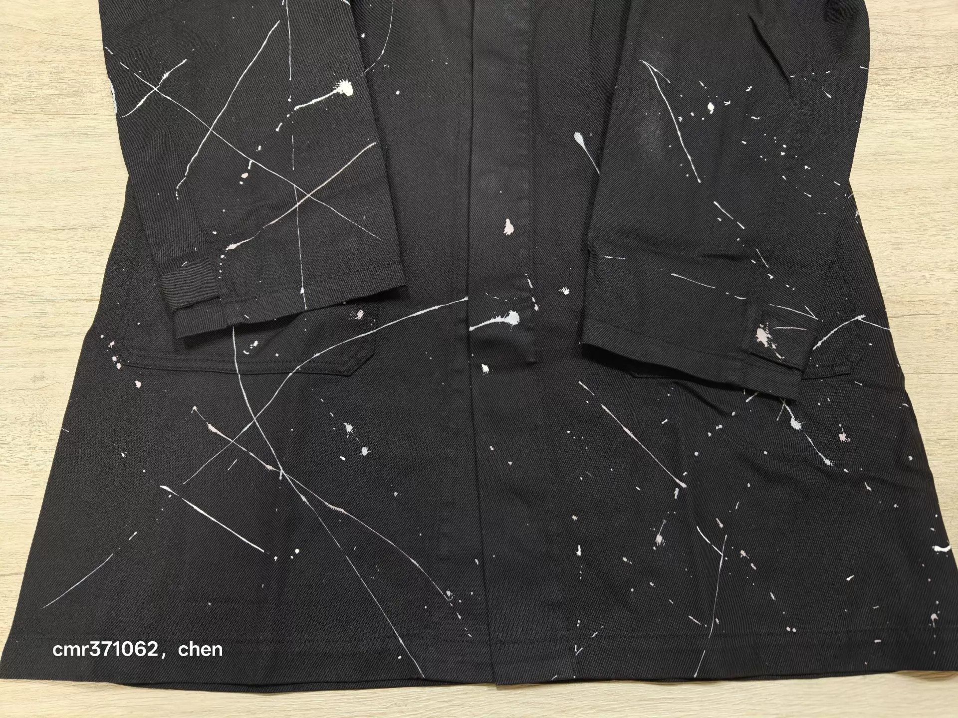 Visvim Black Paint Splatter Long Coat Size M Size US M / EU 48-50 / 2 - 5 Thumbnail
