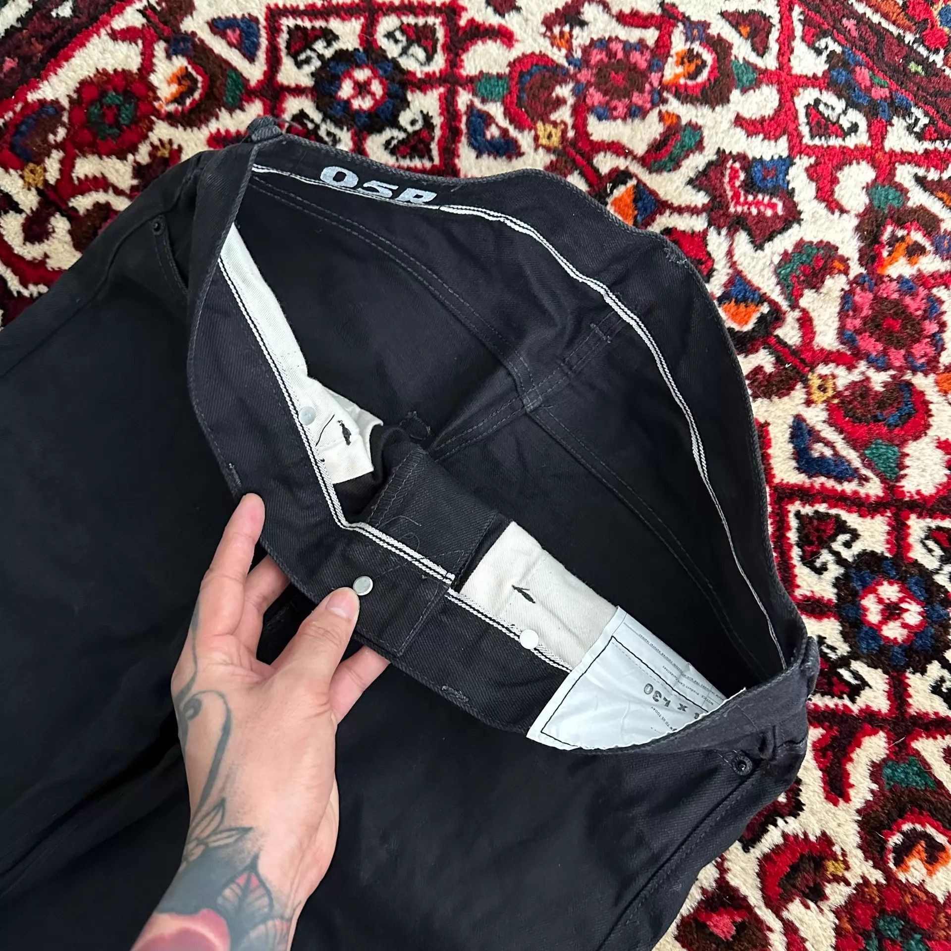 Visvim Black Denim Pants - Size 34 Size US 34 / EU 50 - 5 Thumbnail