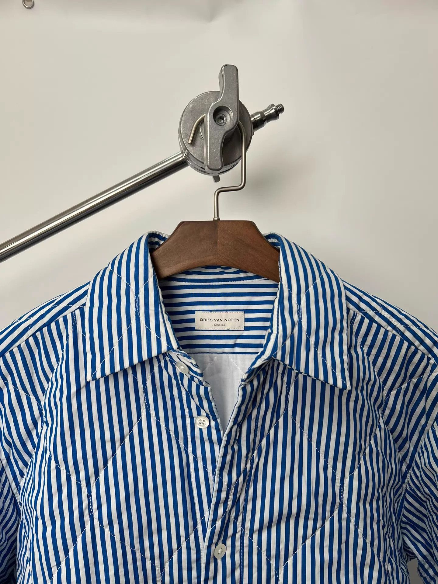 Dries Van Noten Blue Striped Long Sleeve Button Up Shirt Size US S / EU 44-46 / 1 - 3 Thumbnail