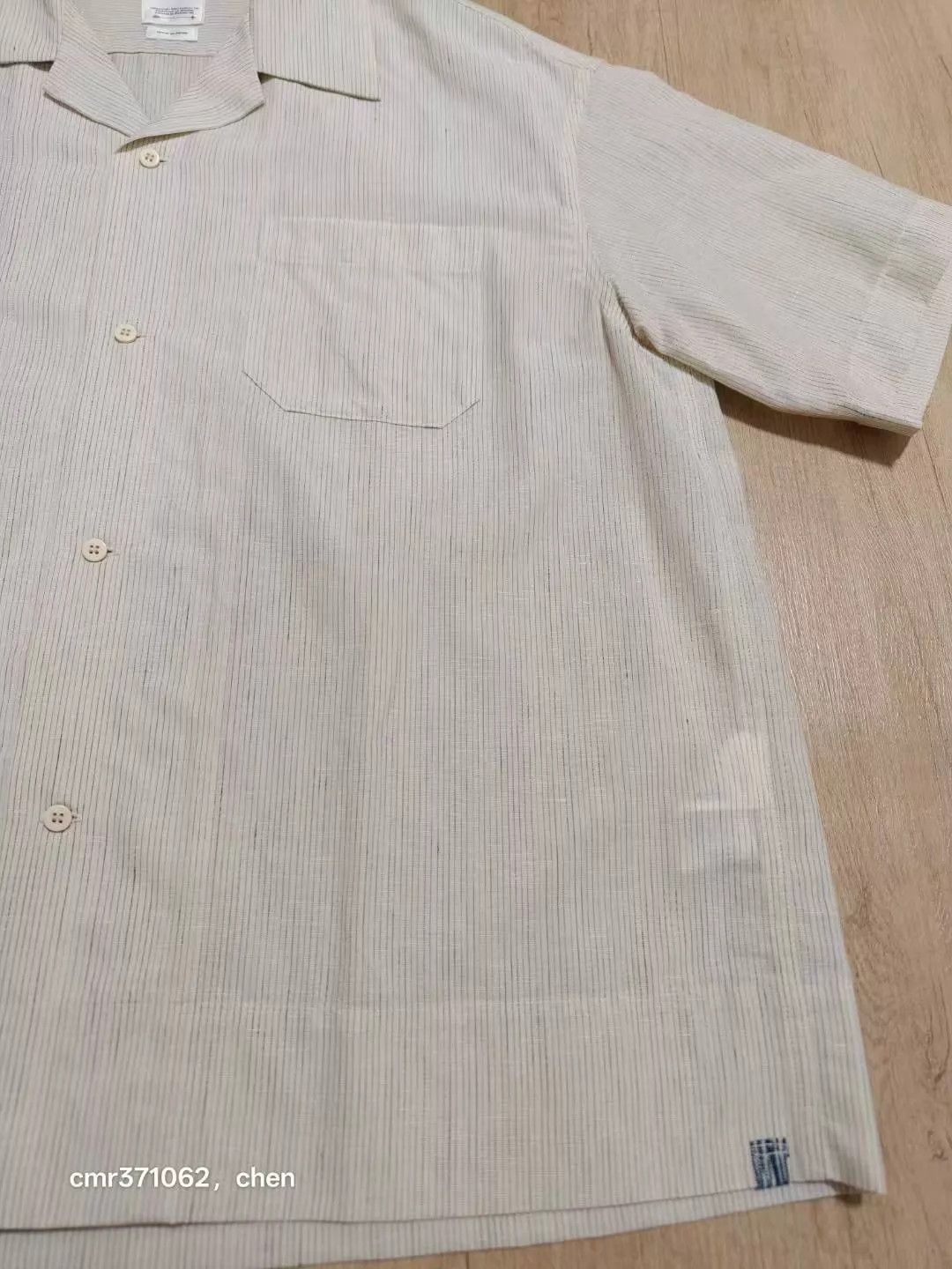 Visvim Beige Short-Sleeve Button-Up Shirt Size US L / EU 52-54 / 3 - 4 Thumbnail