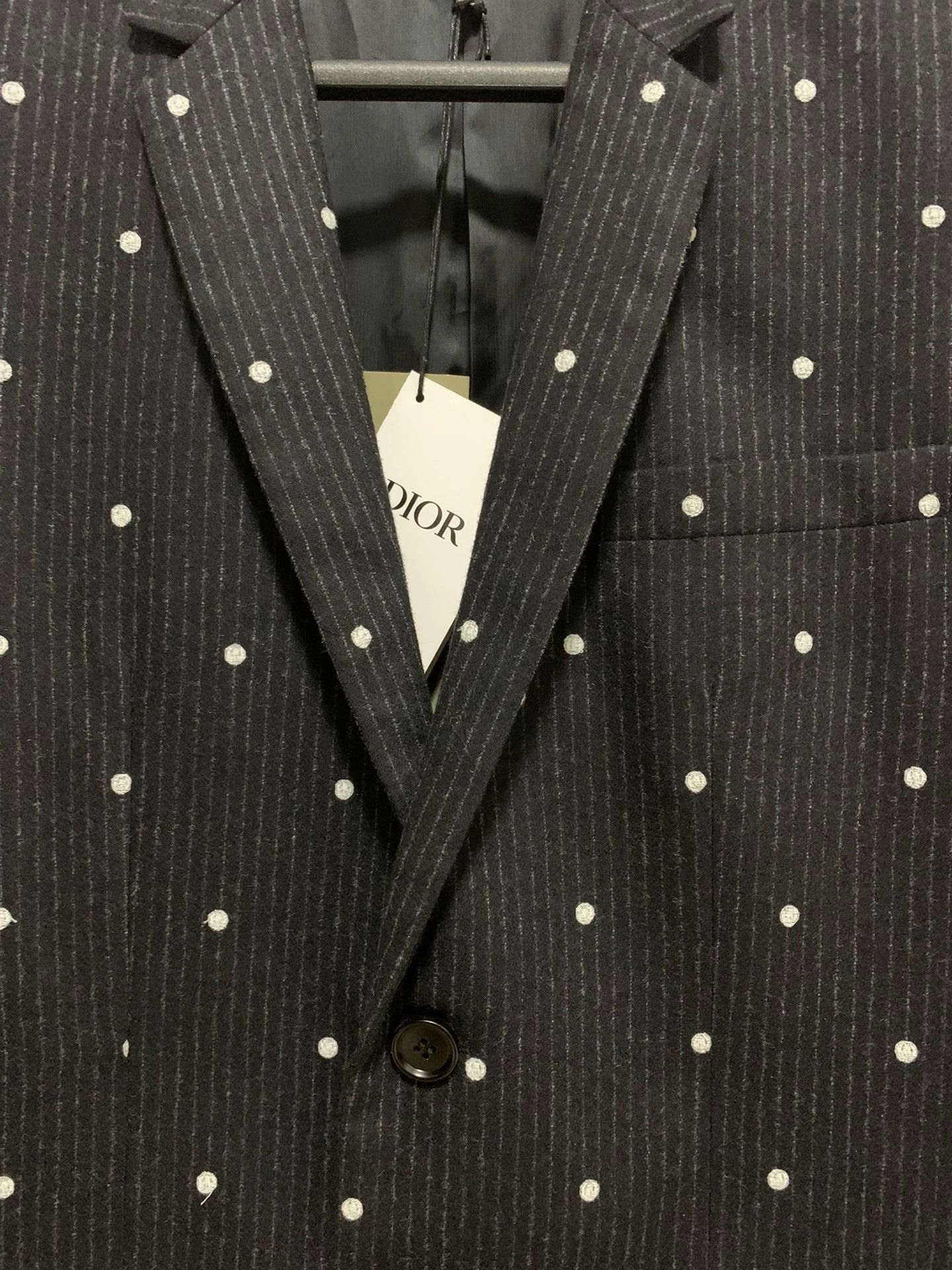 Dior Black Polka Dot Striped Blazer Size S Size US S / EU 44-46 / 1 - 6 Thumbnail
