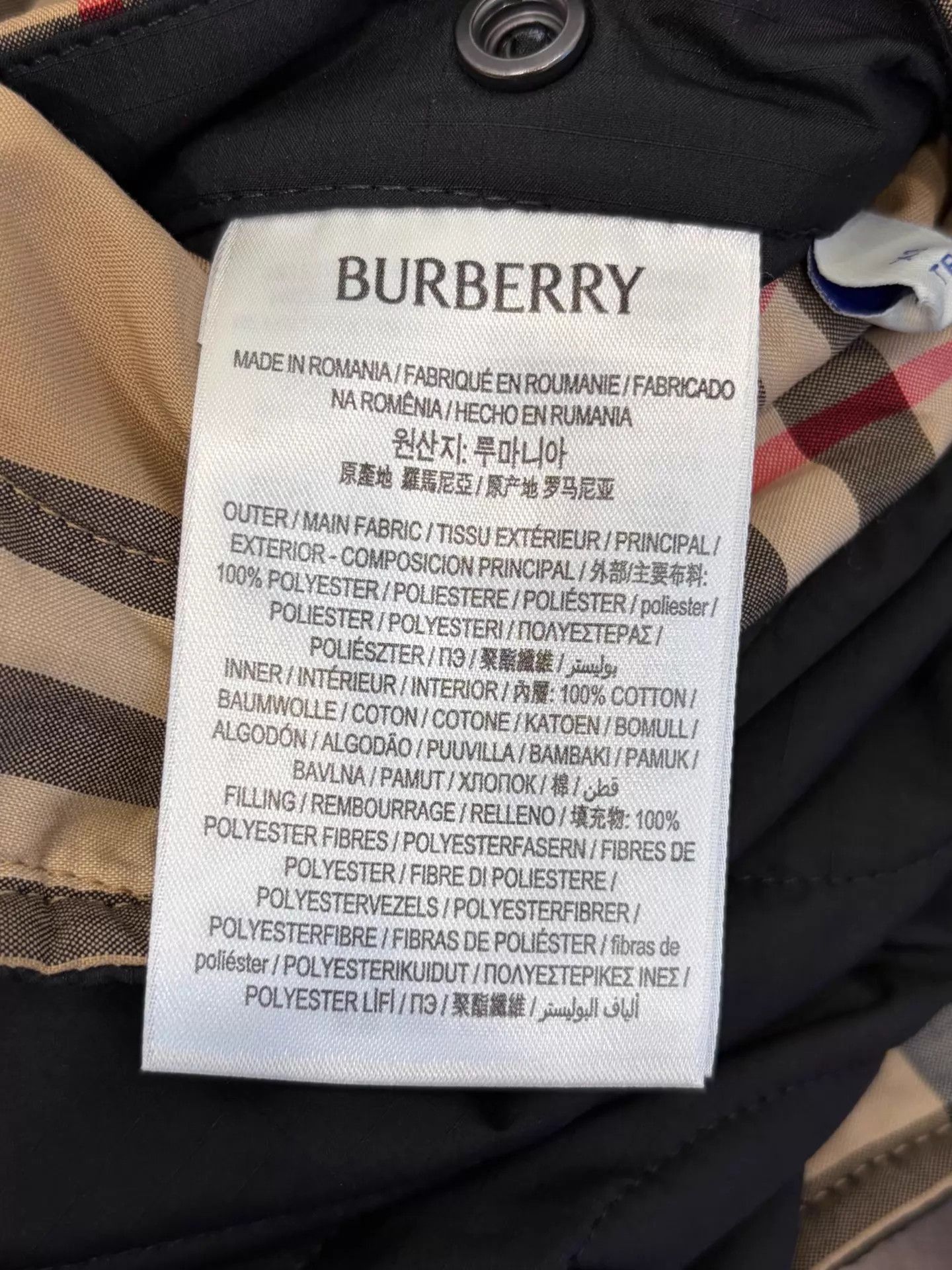 Burberry Black Quilted Collared Button-Up Jacket XS Size US XS / EU 42 / 0 - 4 Thumbnail